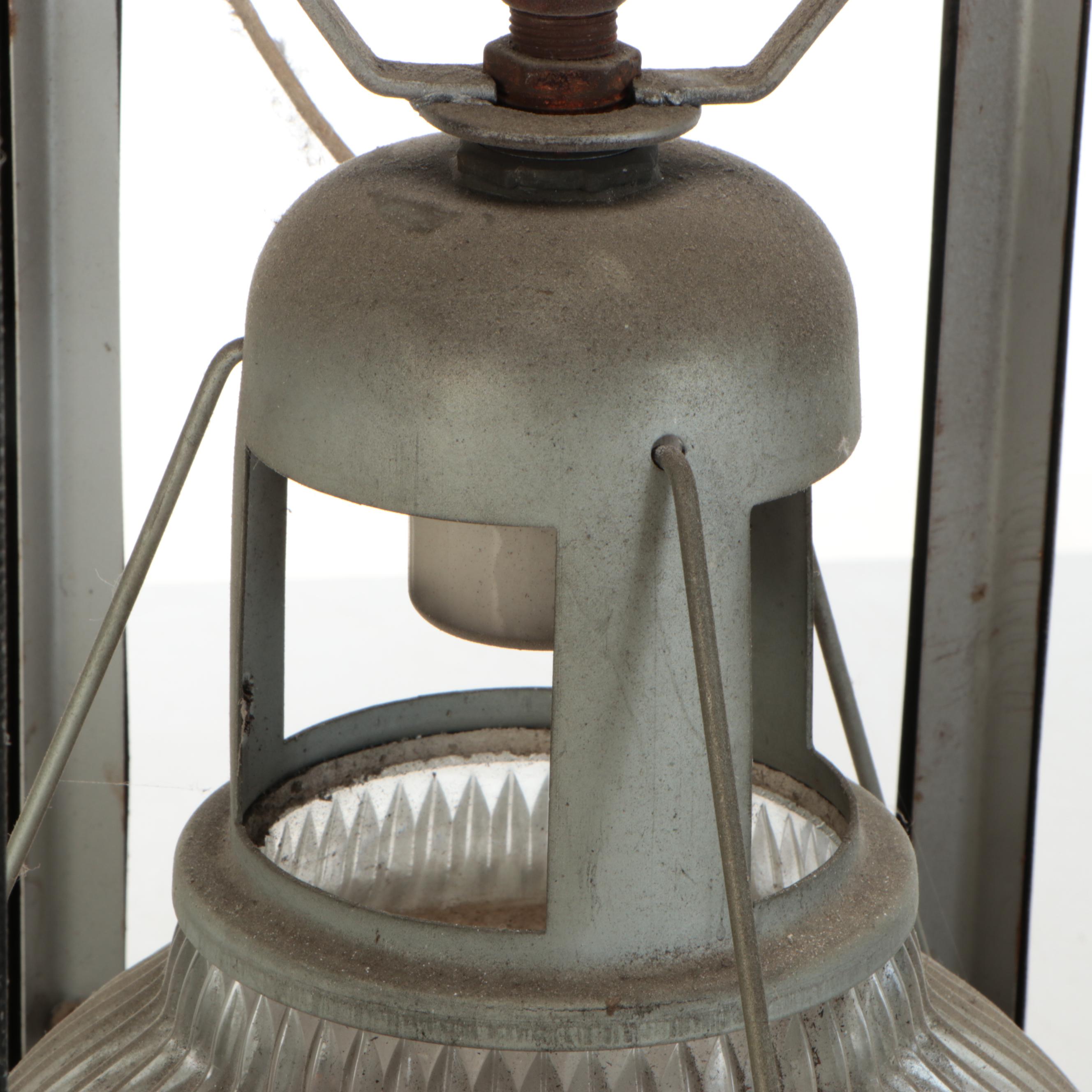 Gothic Revival Style Church Pendant Lights with Holophane Shades