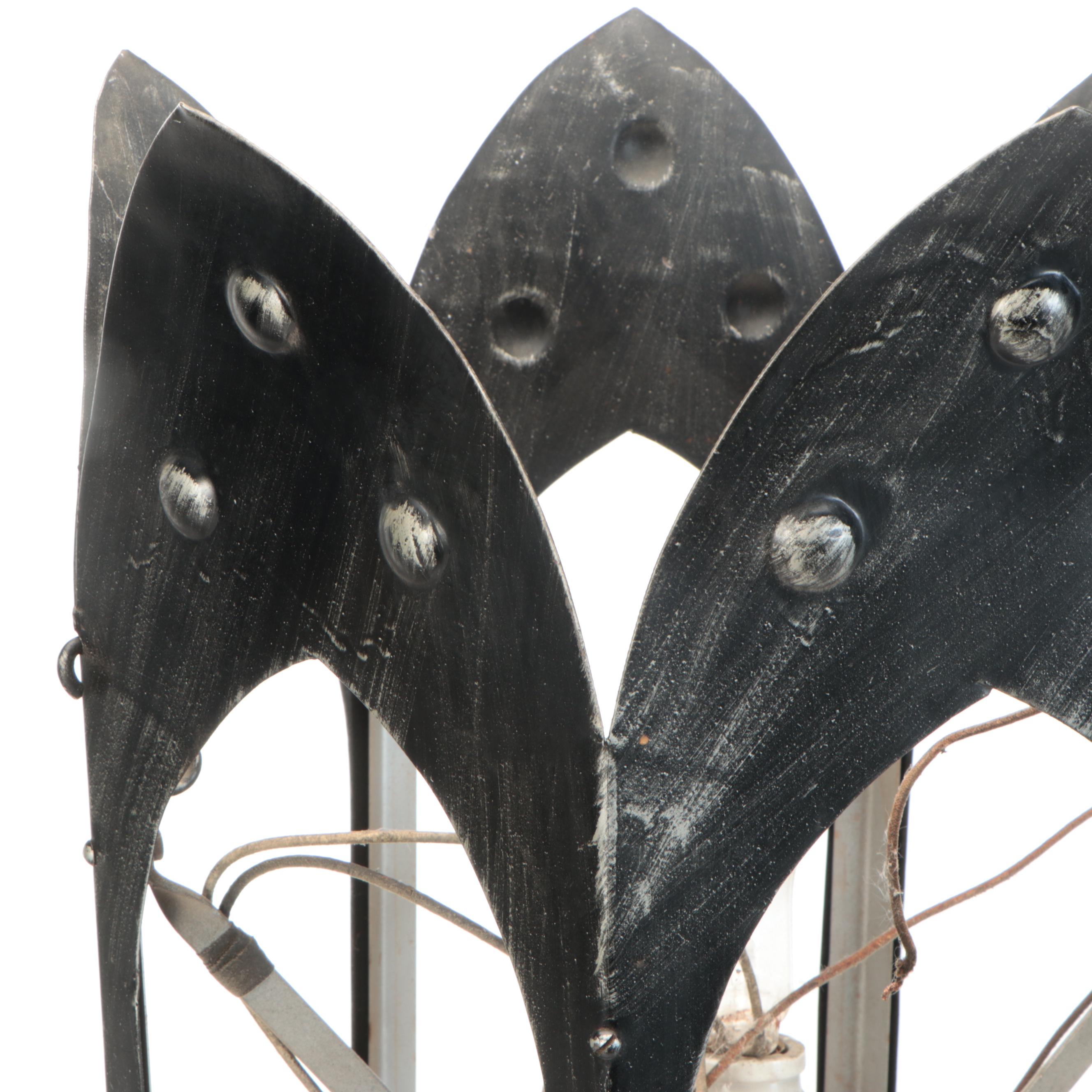 Gothic Revival Style Church Pendant Lights with Holophane Shades