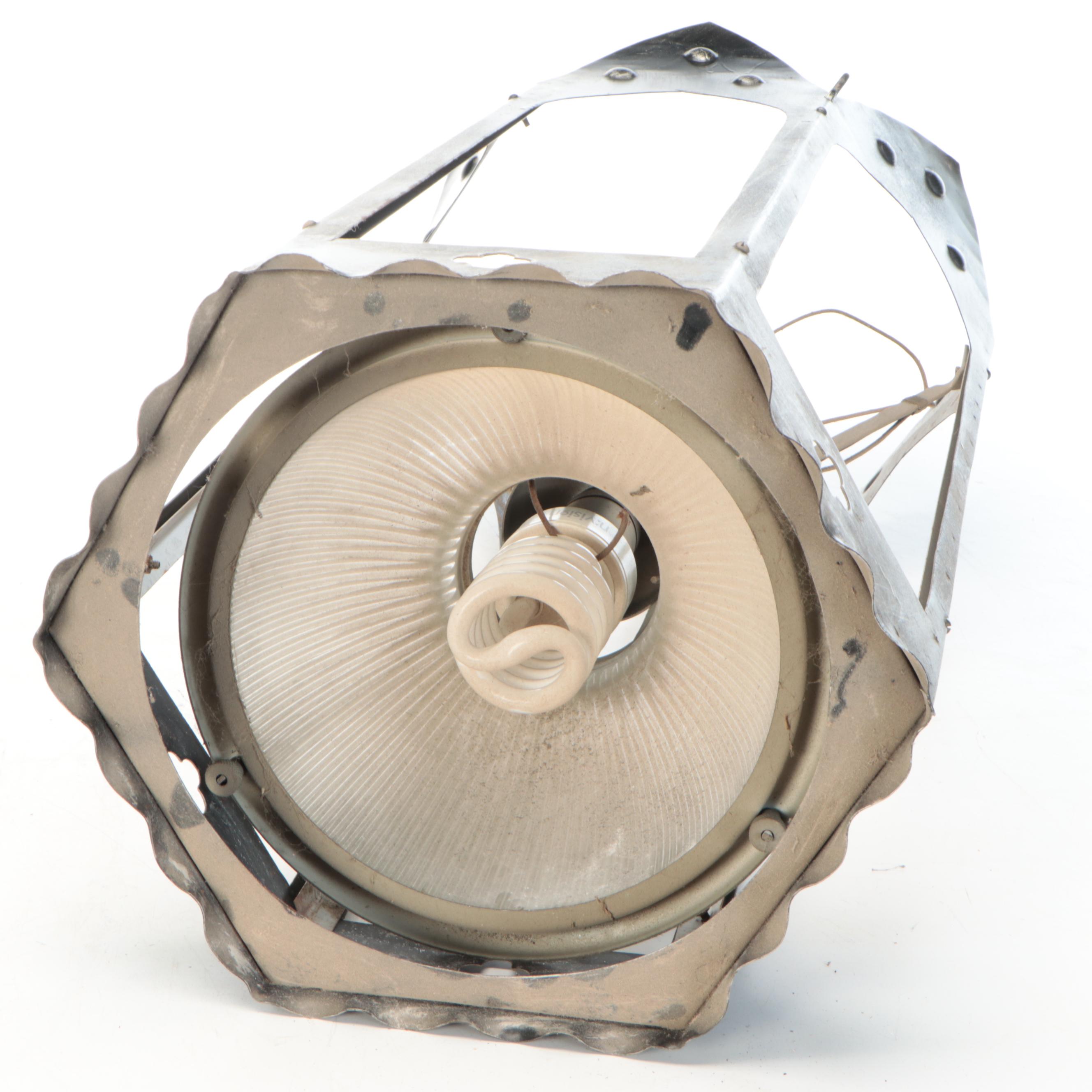 Gothic Revival Style Church Pendant Lights with Holophane Shades