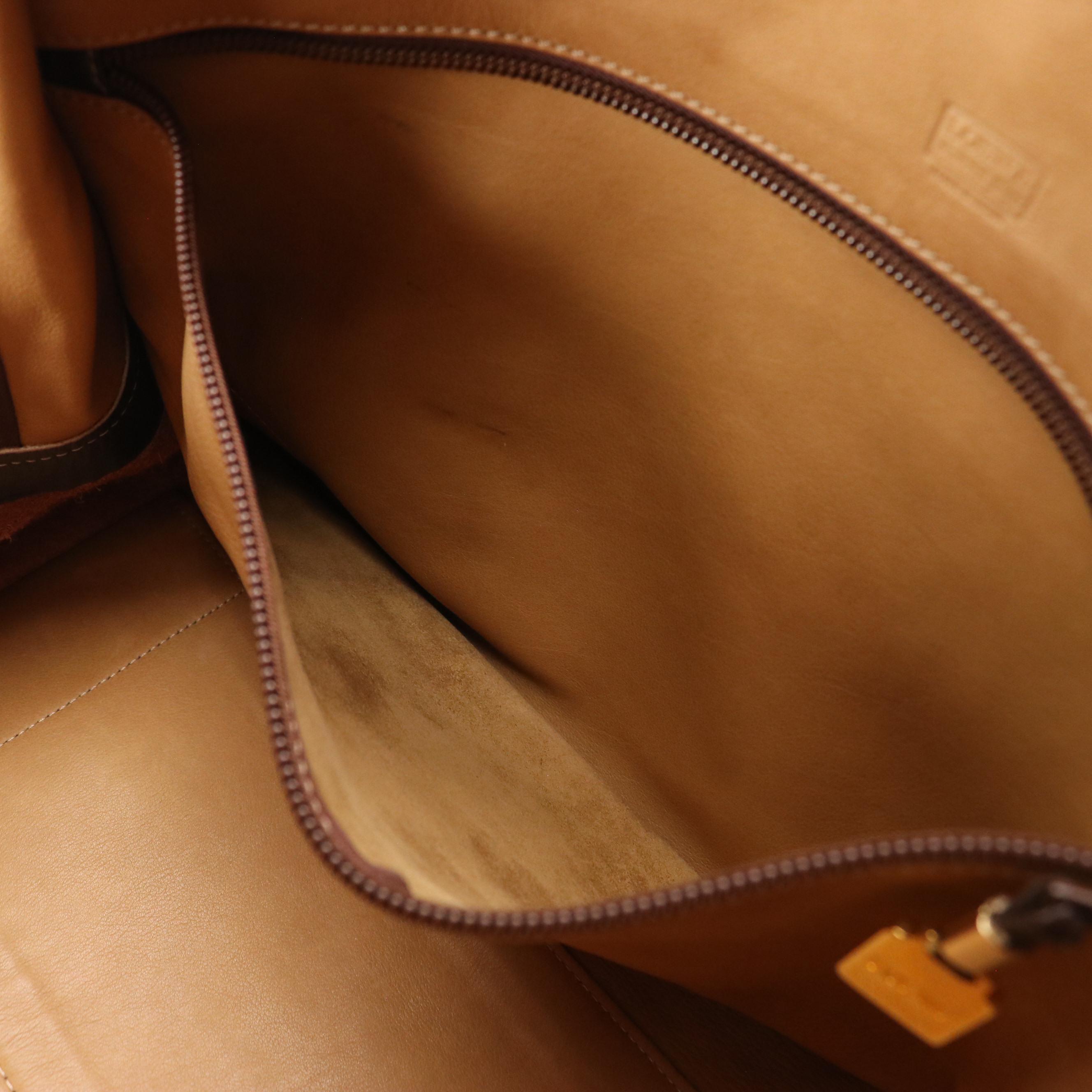 Loewe Anagram Suede and Leather Amazona Tote Bag