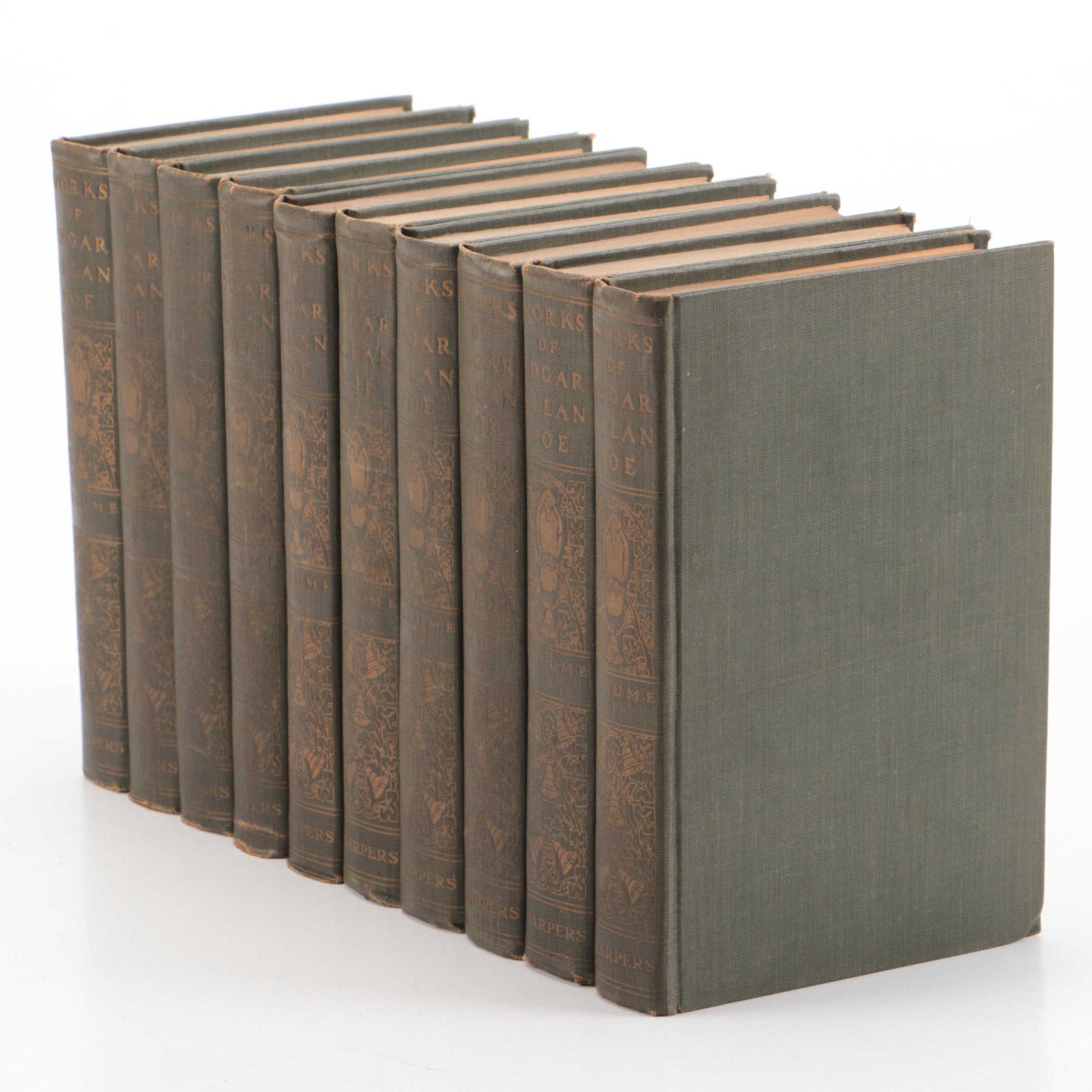 "The Works of Edgar Allan Poe" Complete Ten-Volume Set, 1910