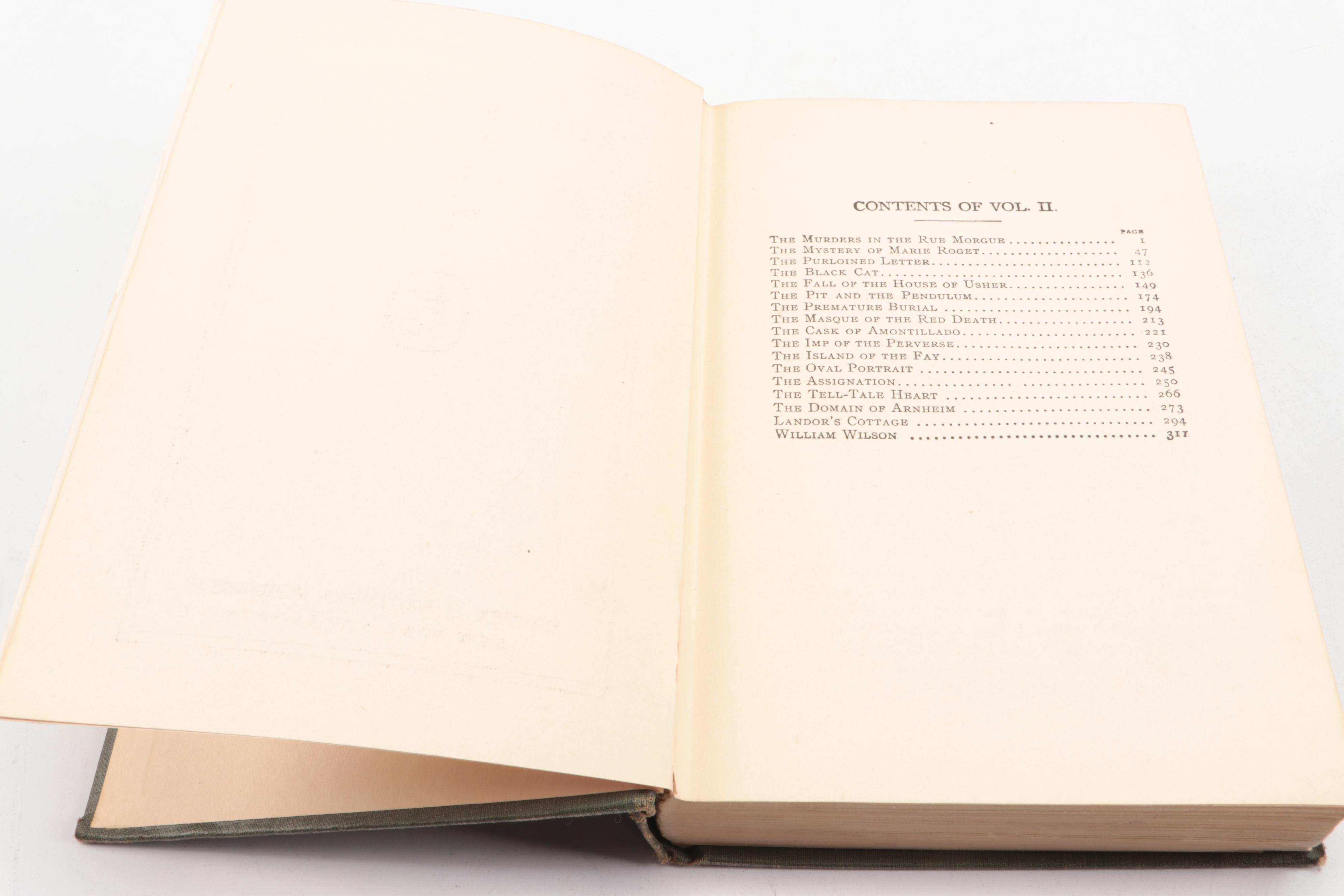 "The Works of Edgar Allan Poe" Complete Ten-Volume Set, 1910