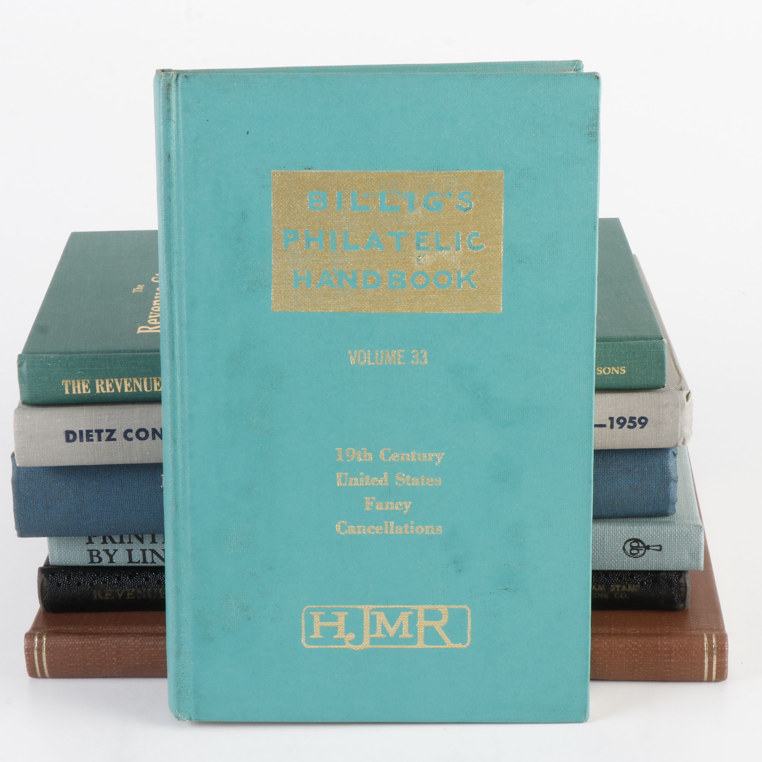 Collection of Ten Stamp Collecting Books.