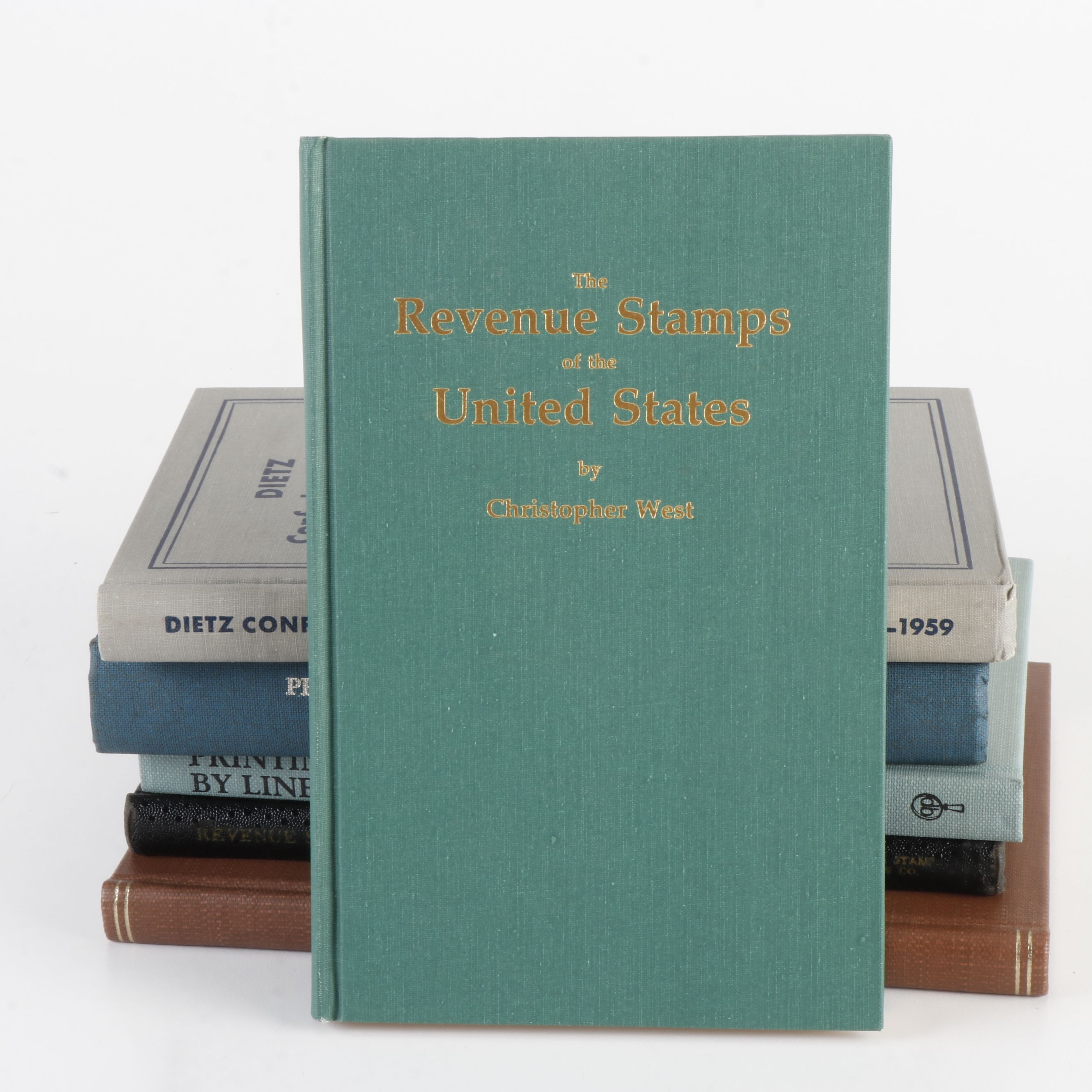 Collection of Ten Stamp Collecting Books.