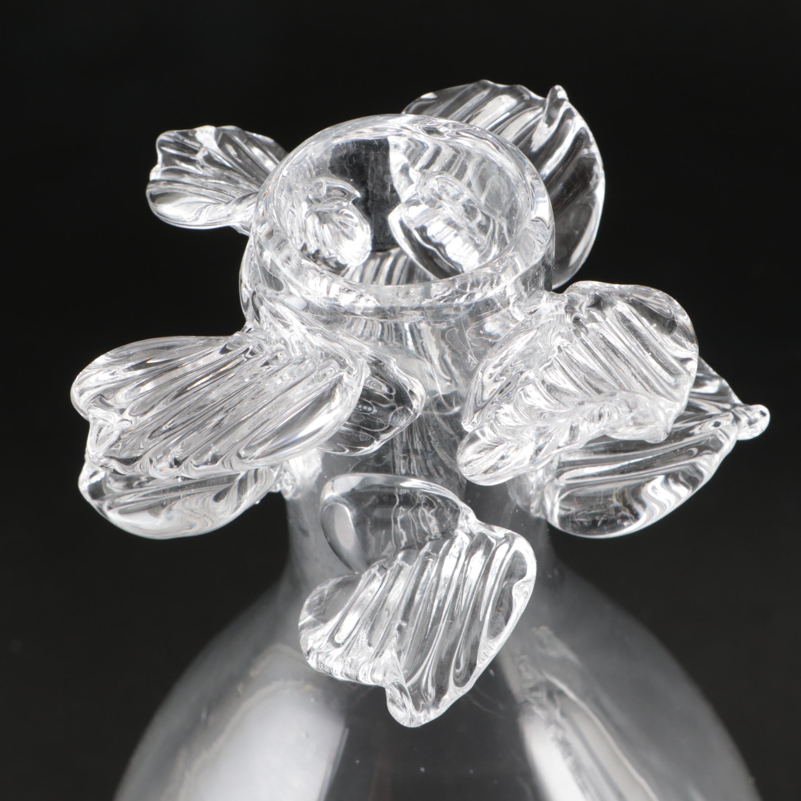 Glass Vases with Foliage Accents