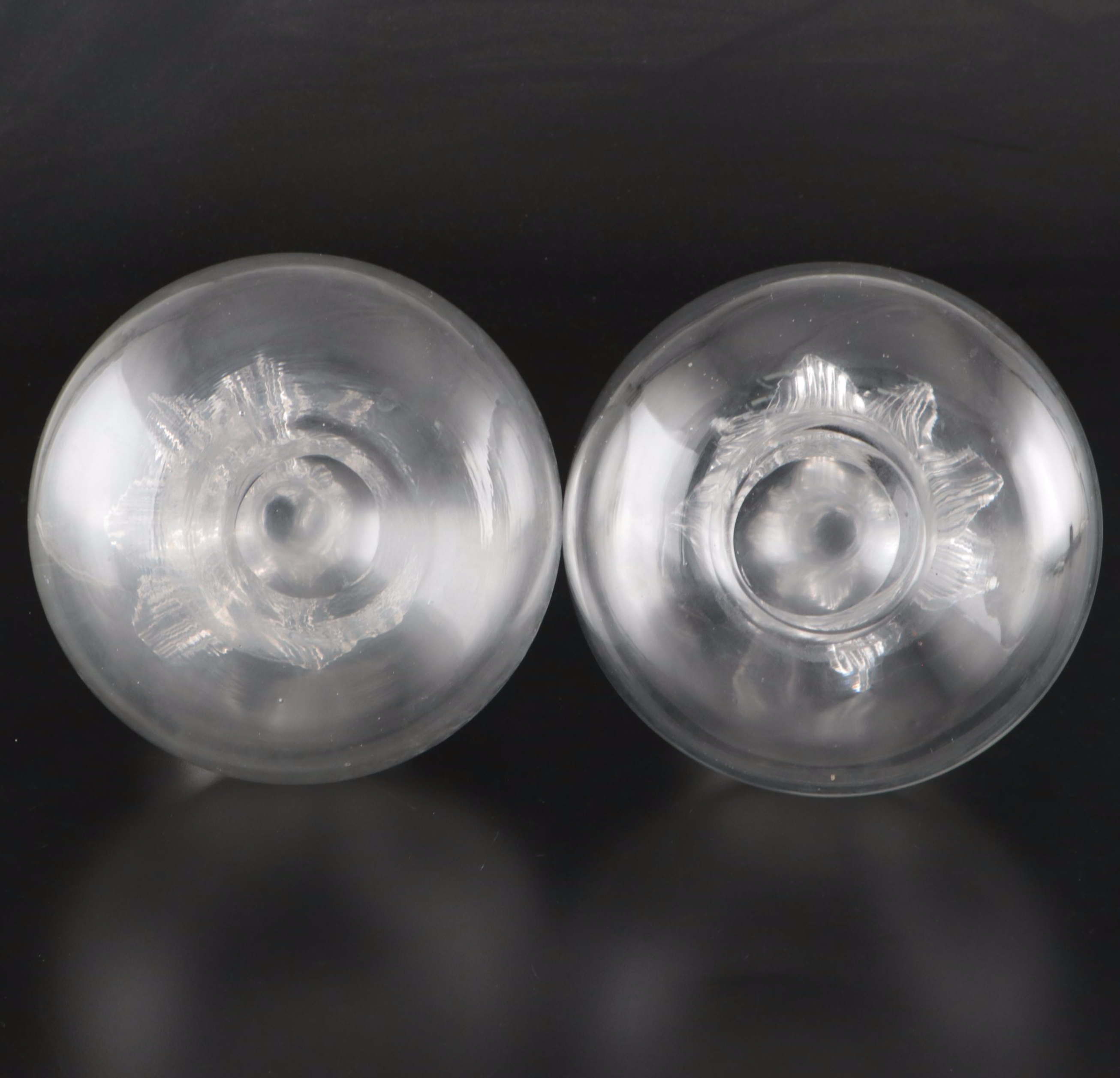 Glass Vases with Foliage Accents