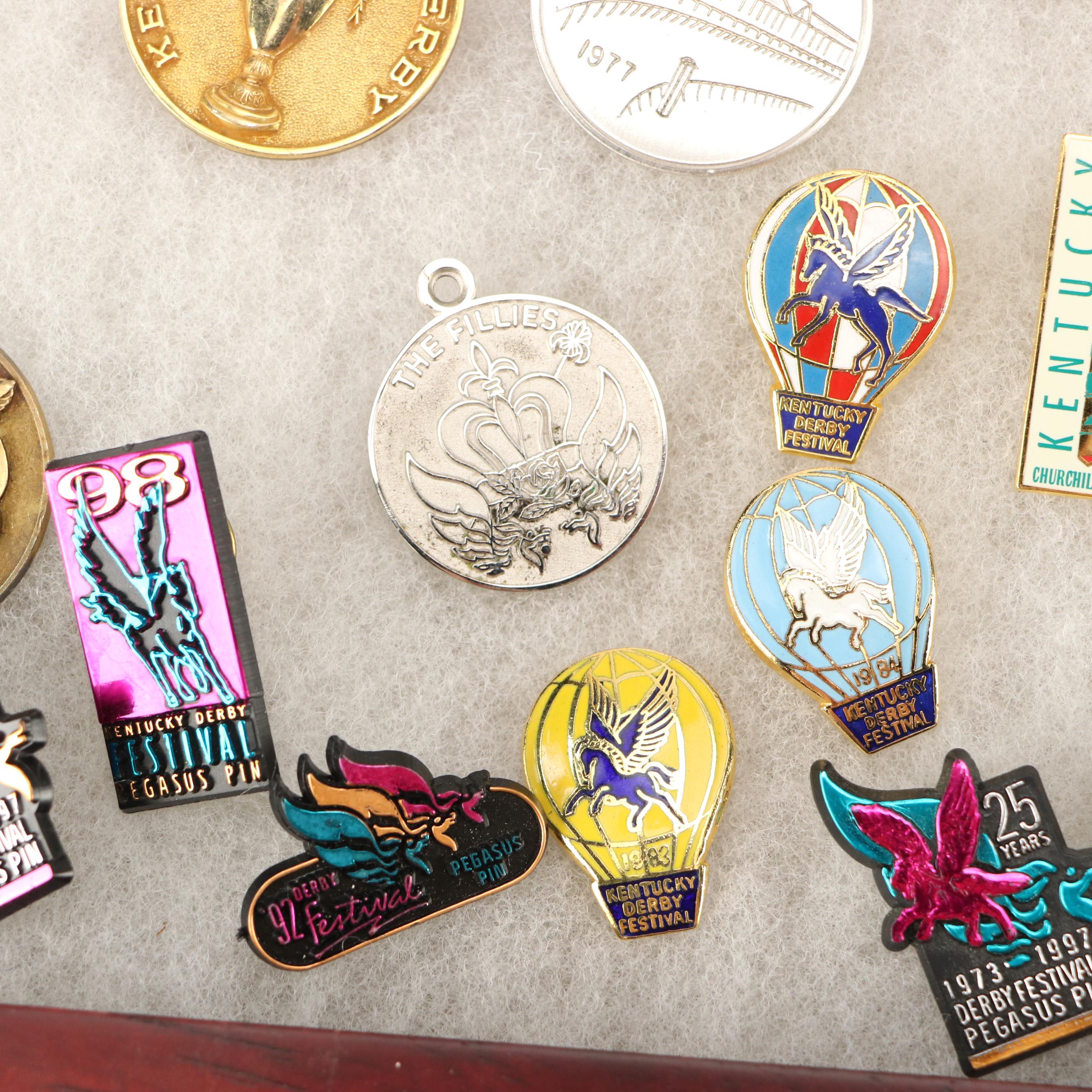 Kentucky Derby Festival Pins Including Pegasus Parade, Steamboat Race