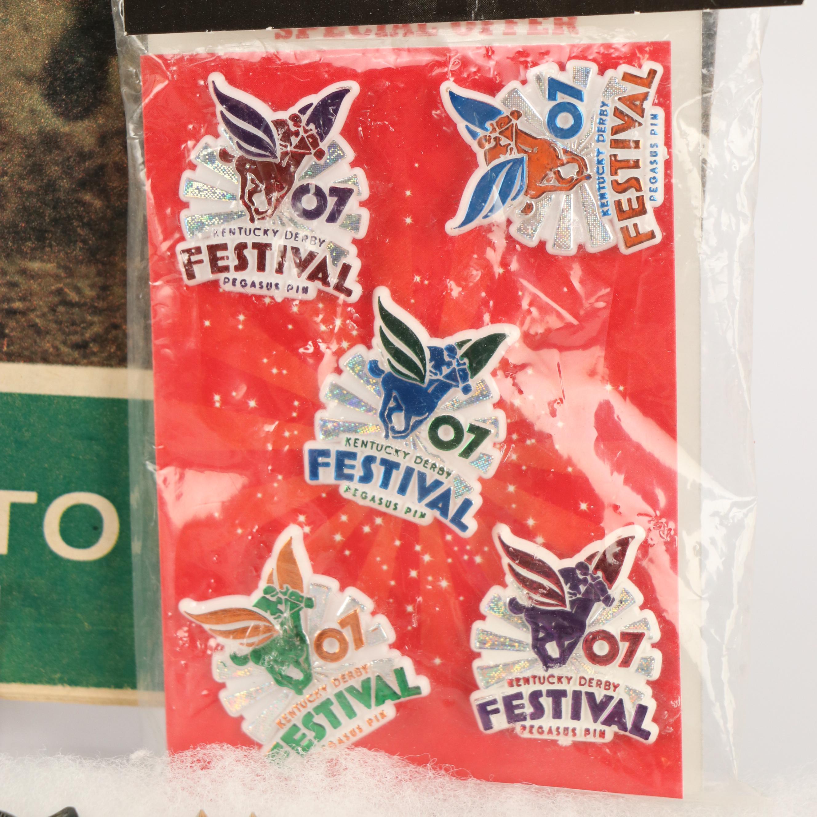 Kentucky Derby Festival Pins Including Pegasus Parade, Steamboat Race