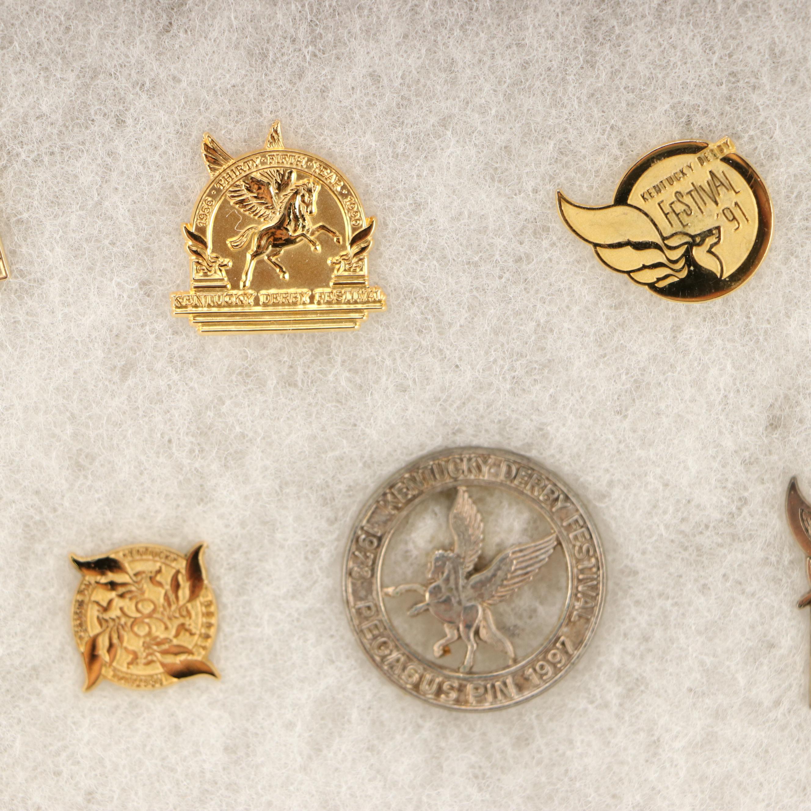 Kentucky Derby Festival Pins Including Pegasus Parade, Steamboat Race