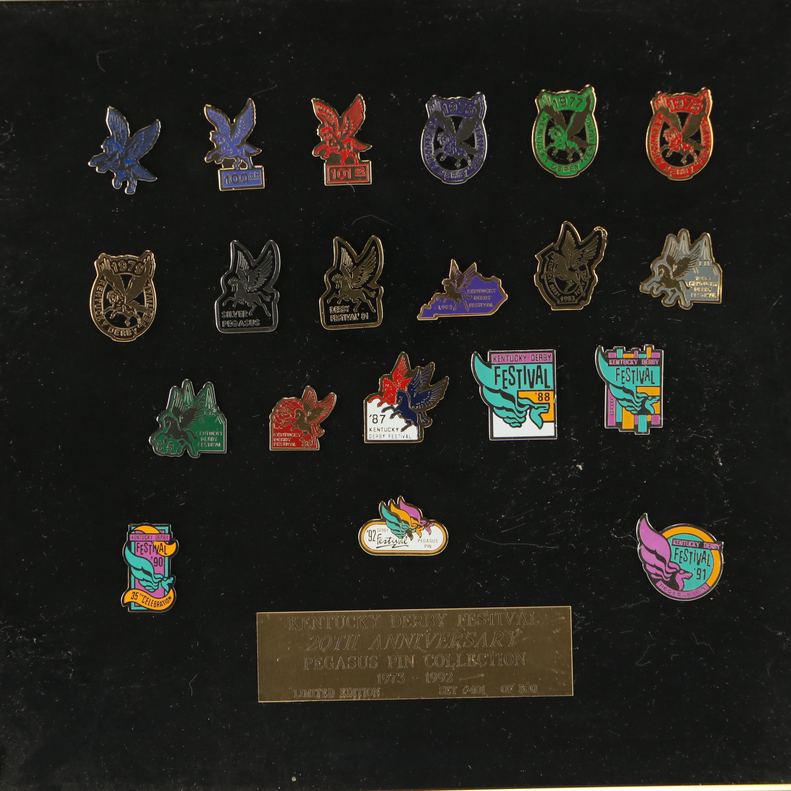 Kentucky Derby Festival Pins Including Pegasus Parade, Steamboat Race