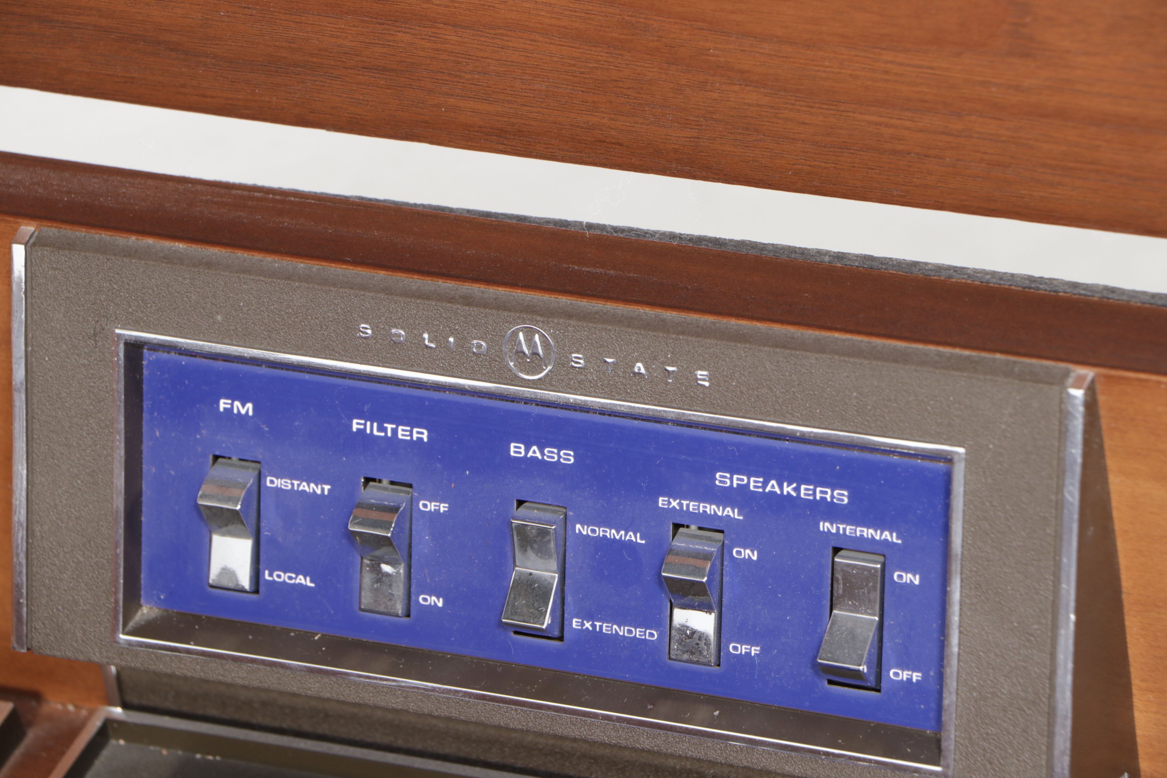 Motorola Solid State Walnut Console Stereo Record Player