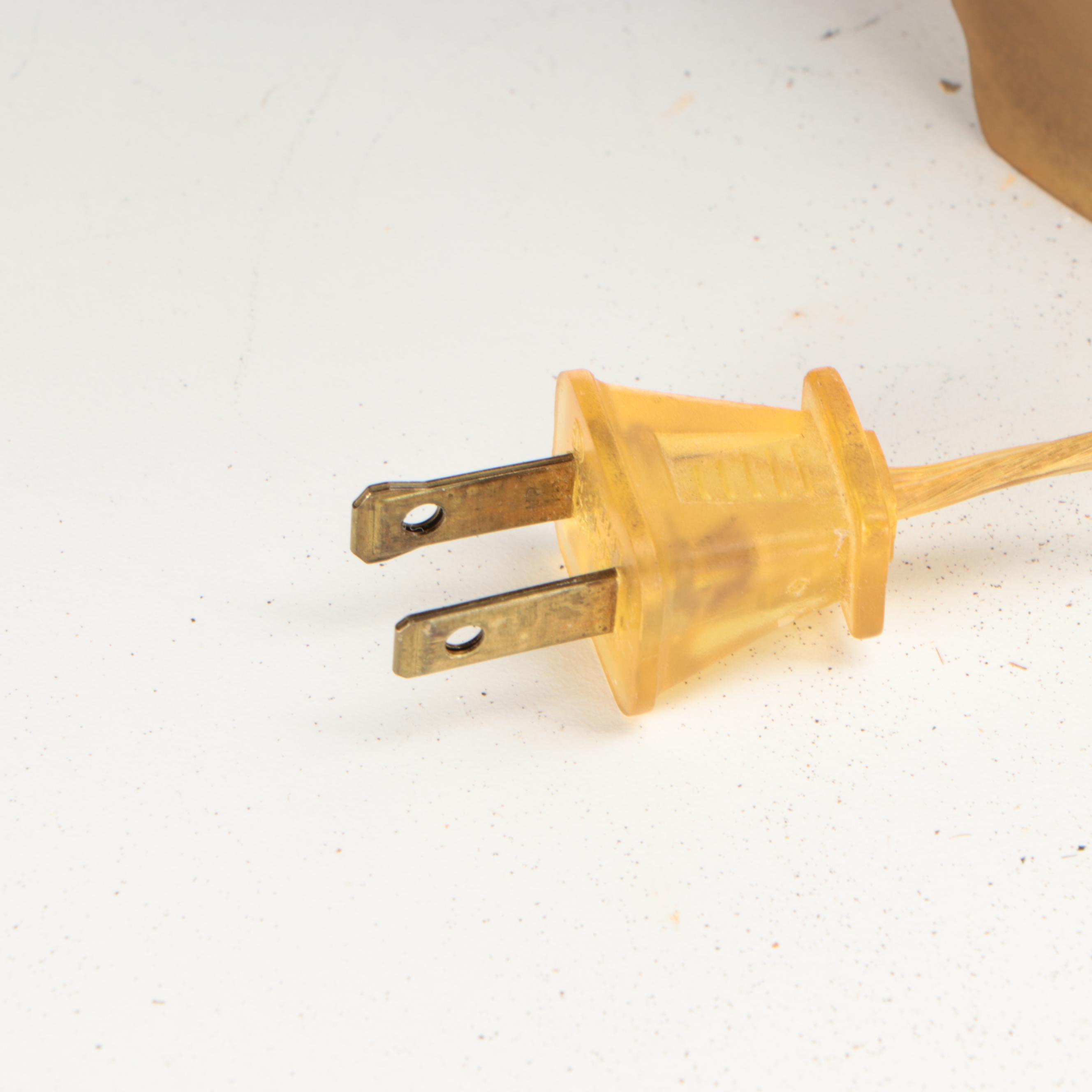 Waterford Crystal Table Lamps with Shirred Cotton Coolie Shades