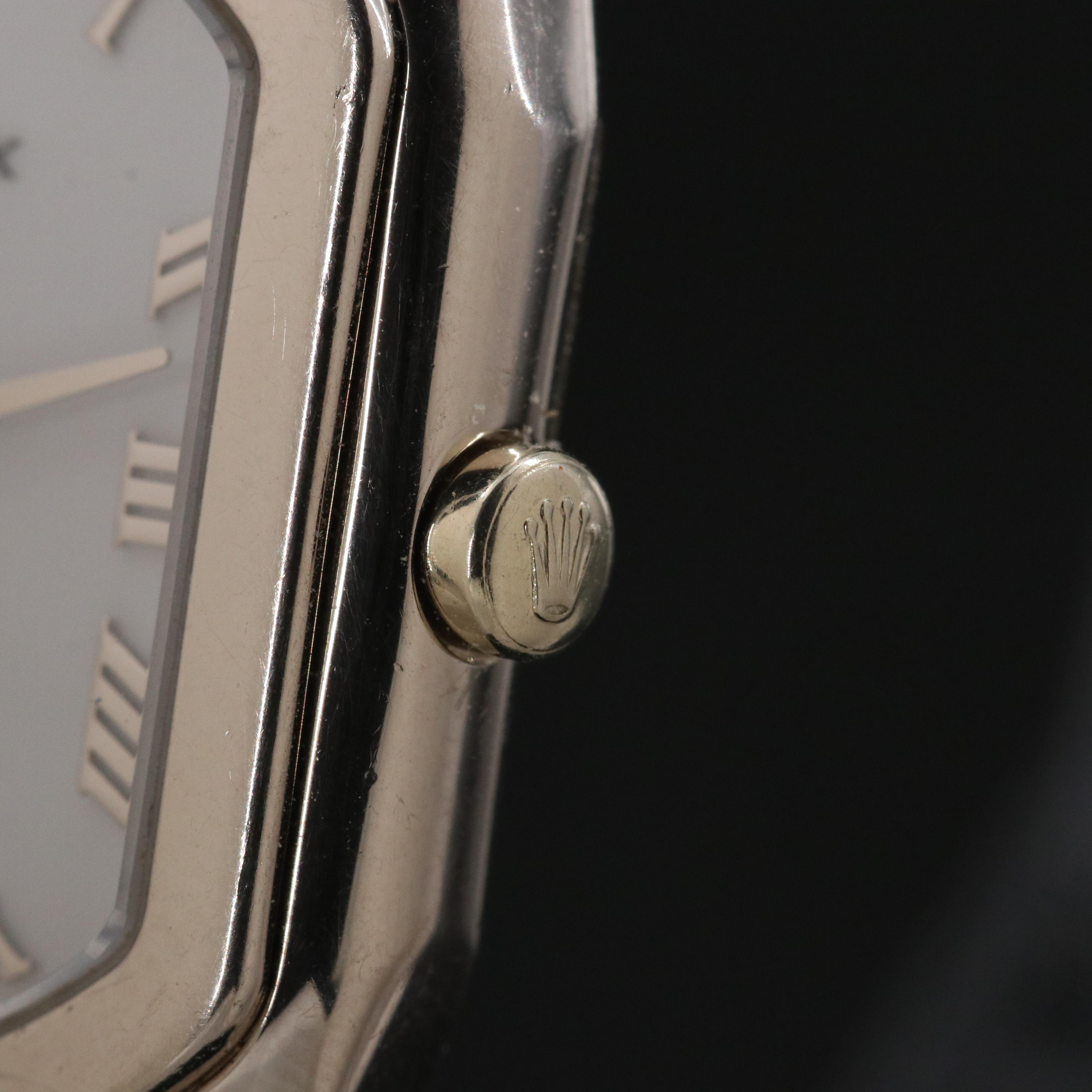 Rolex Cellini 6631 White 25mm 18K Gold Quartz Watch