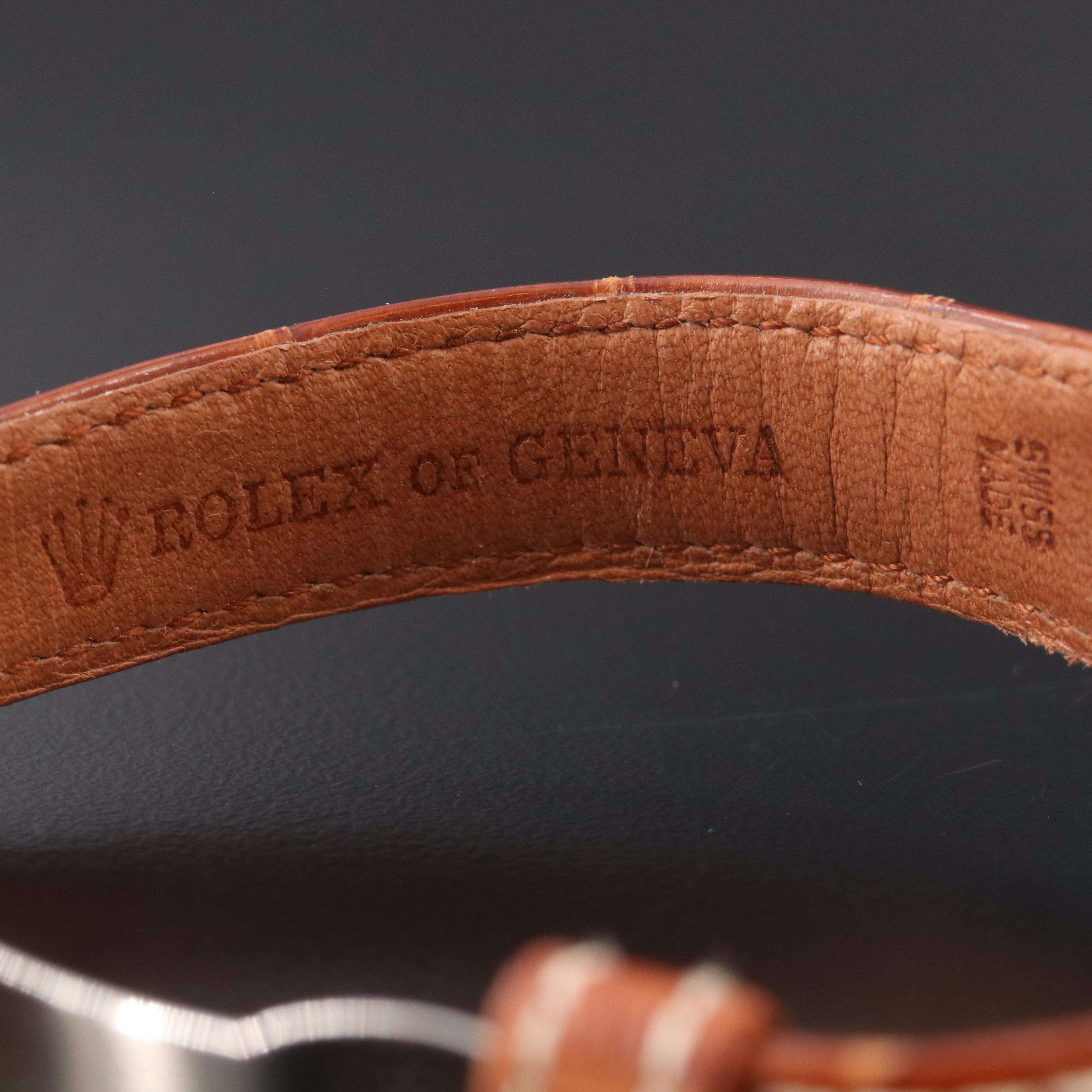 Rolex Cellini 6631 White 25mm 18K Gold Quartz Watch