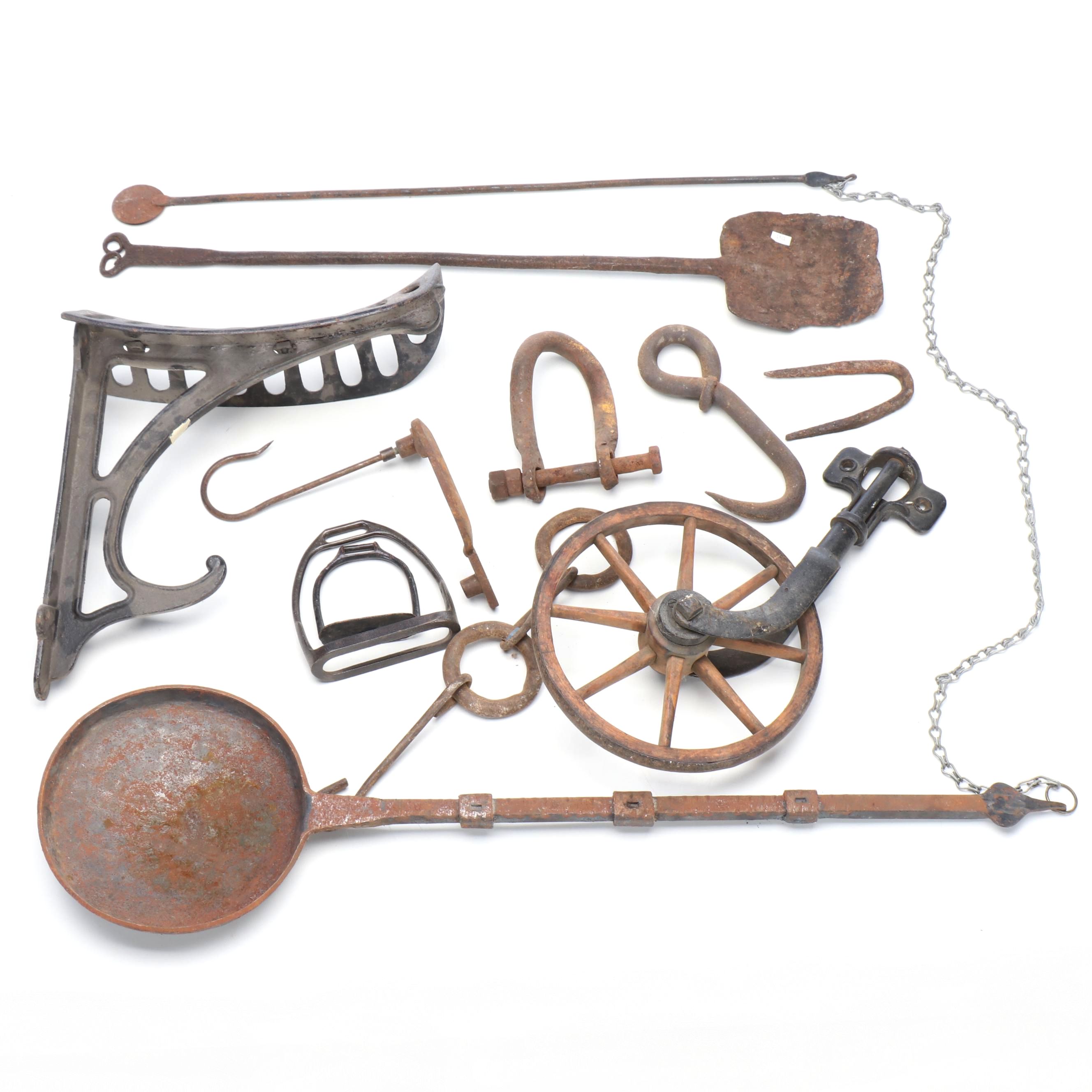 Bedouin Style Cast Metal Coffee Roaster with Ladle, Ash Scoop and More