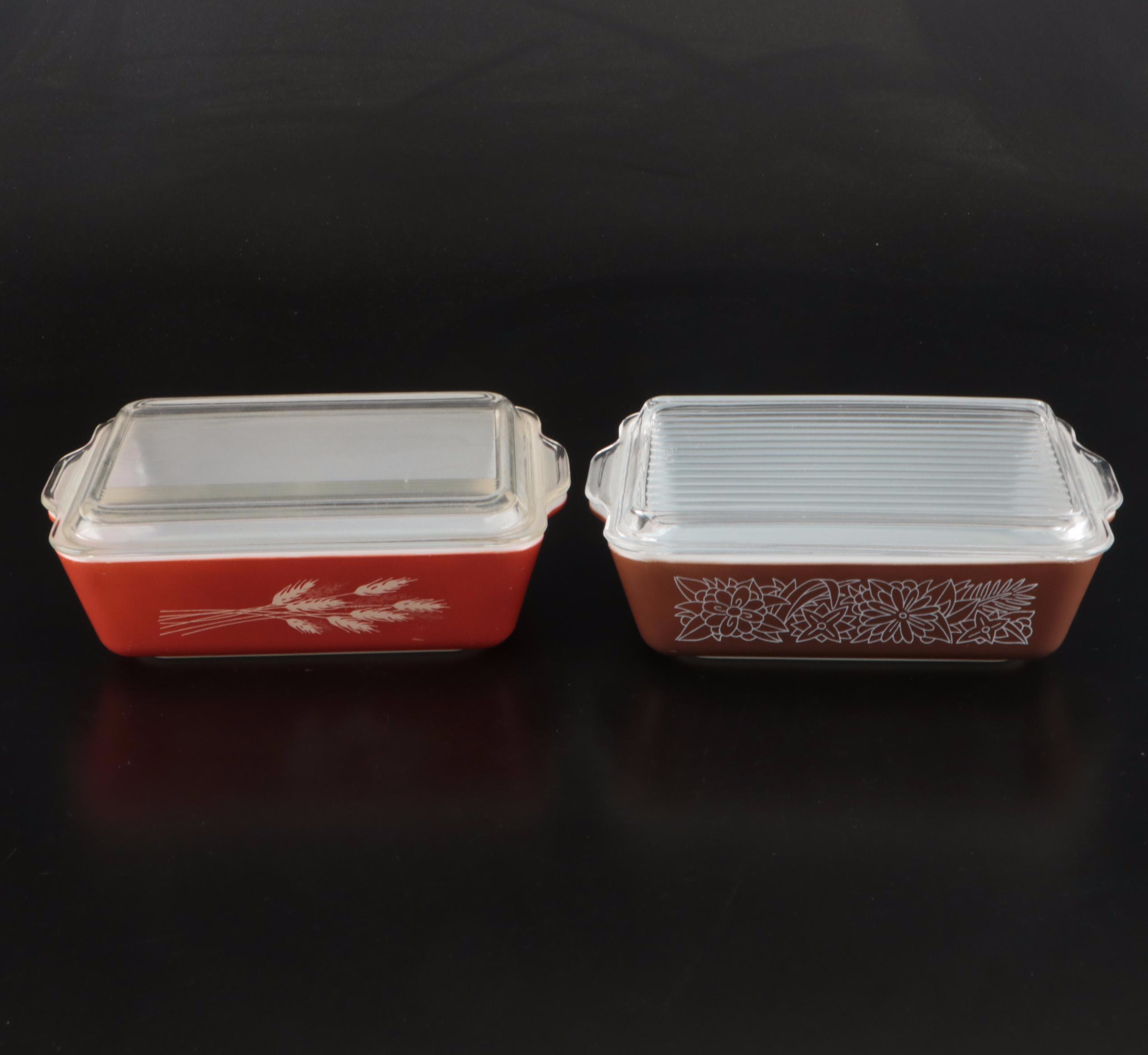 Pyrex "Early American," "Old Orchard" and Other Ceramic and Glass Bakeware