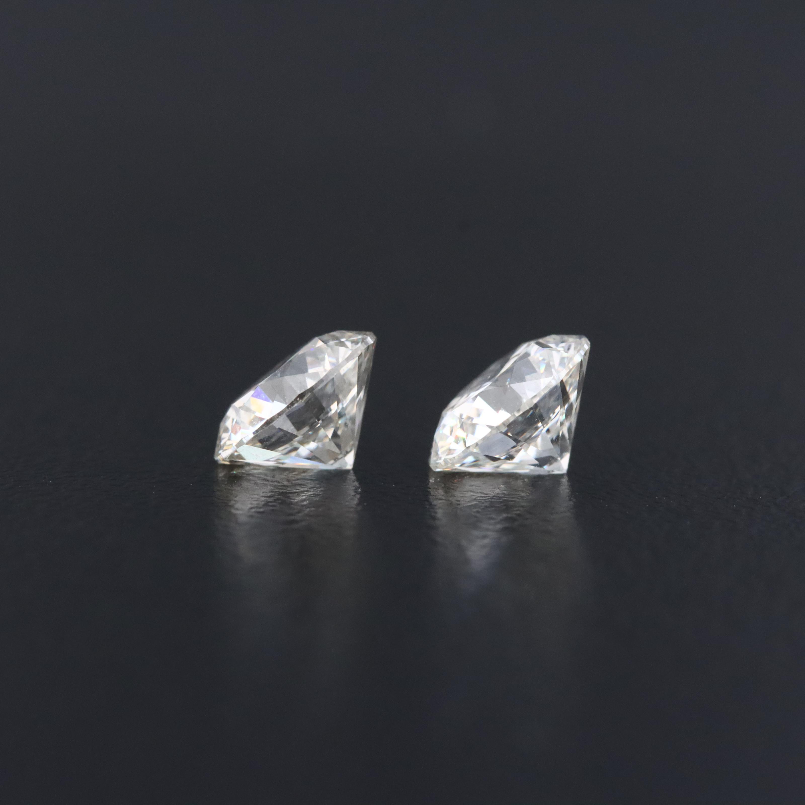 Loose 2.12 CTW Lab Grown Diamond Pair with IGI Reports
