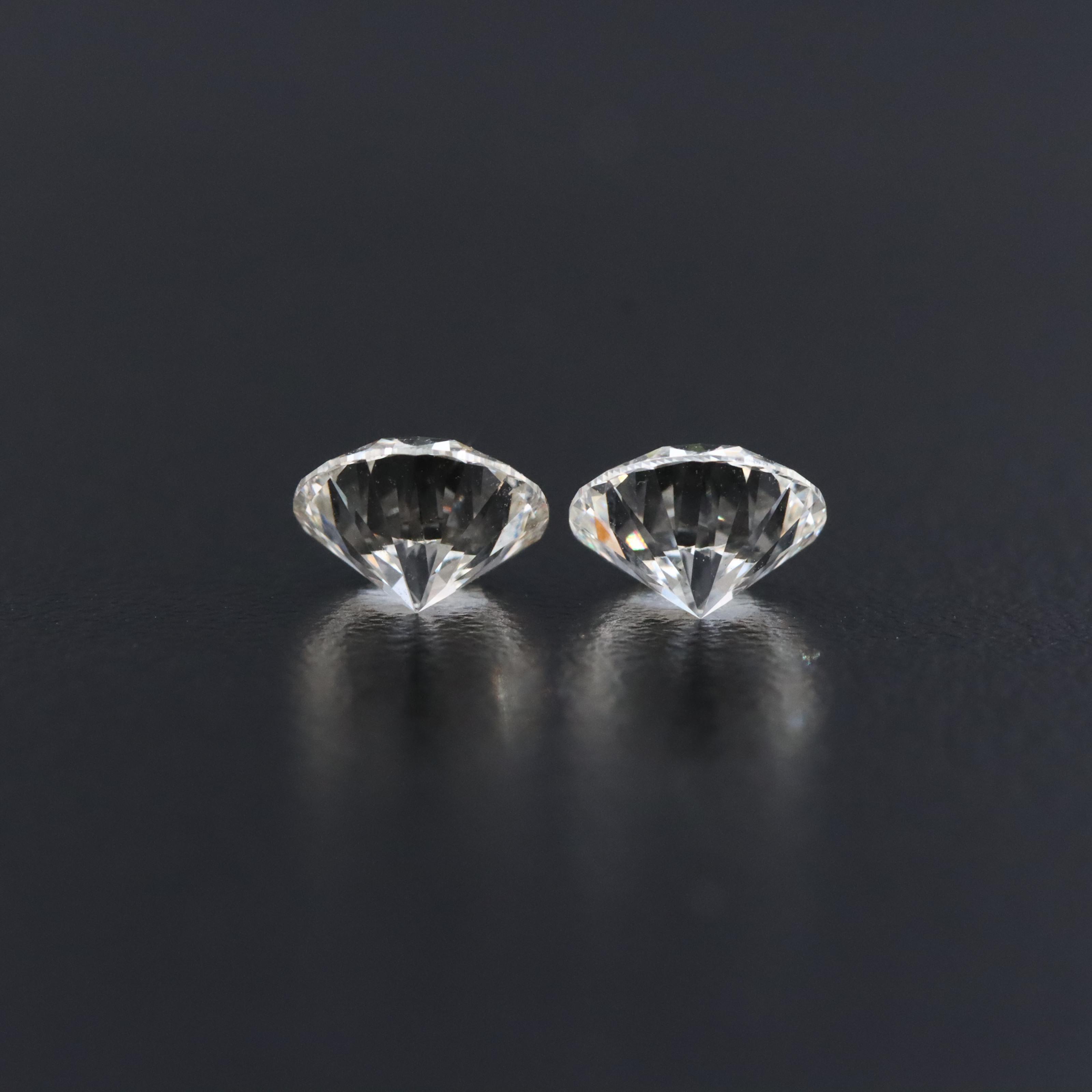 Loose 2.12 CTW Lab Grown Diamond Pair with IGI Reports