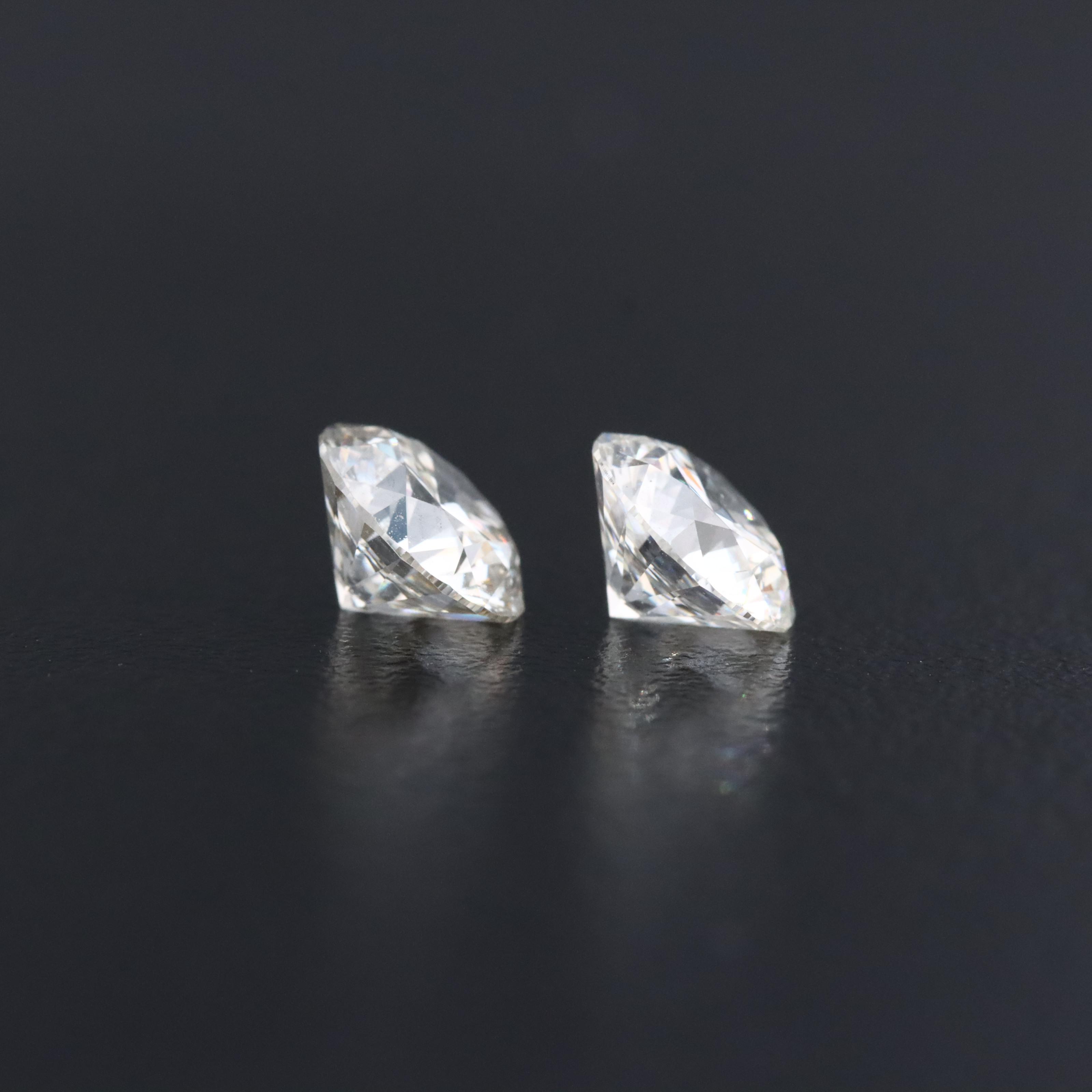 Loose 2.12 CTW Lab Grown Diamond Pair with IGI Reports