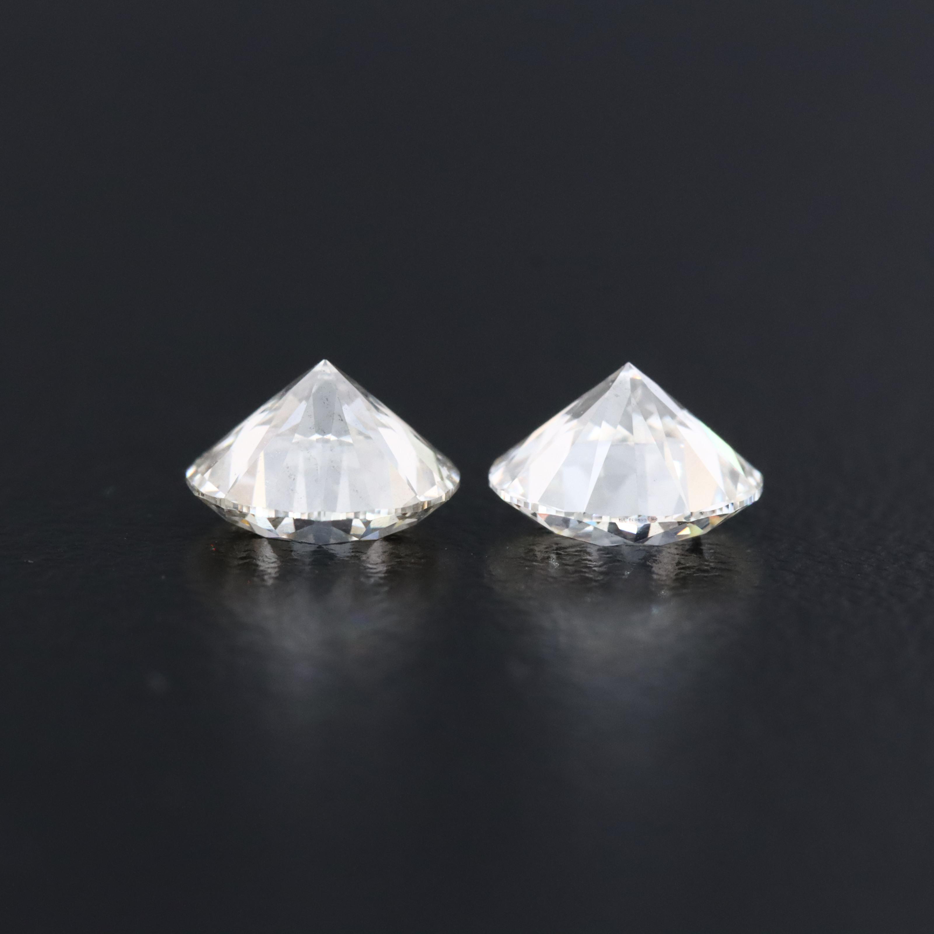 Loose 2.12 CTW Lab Grown Diamond Pair with IGI Reports