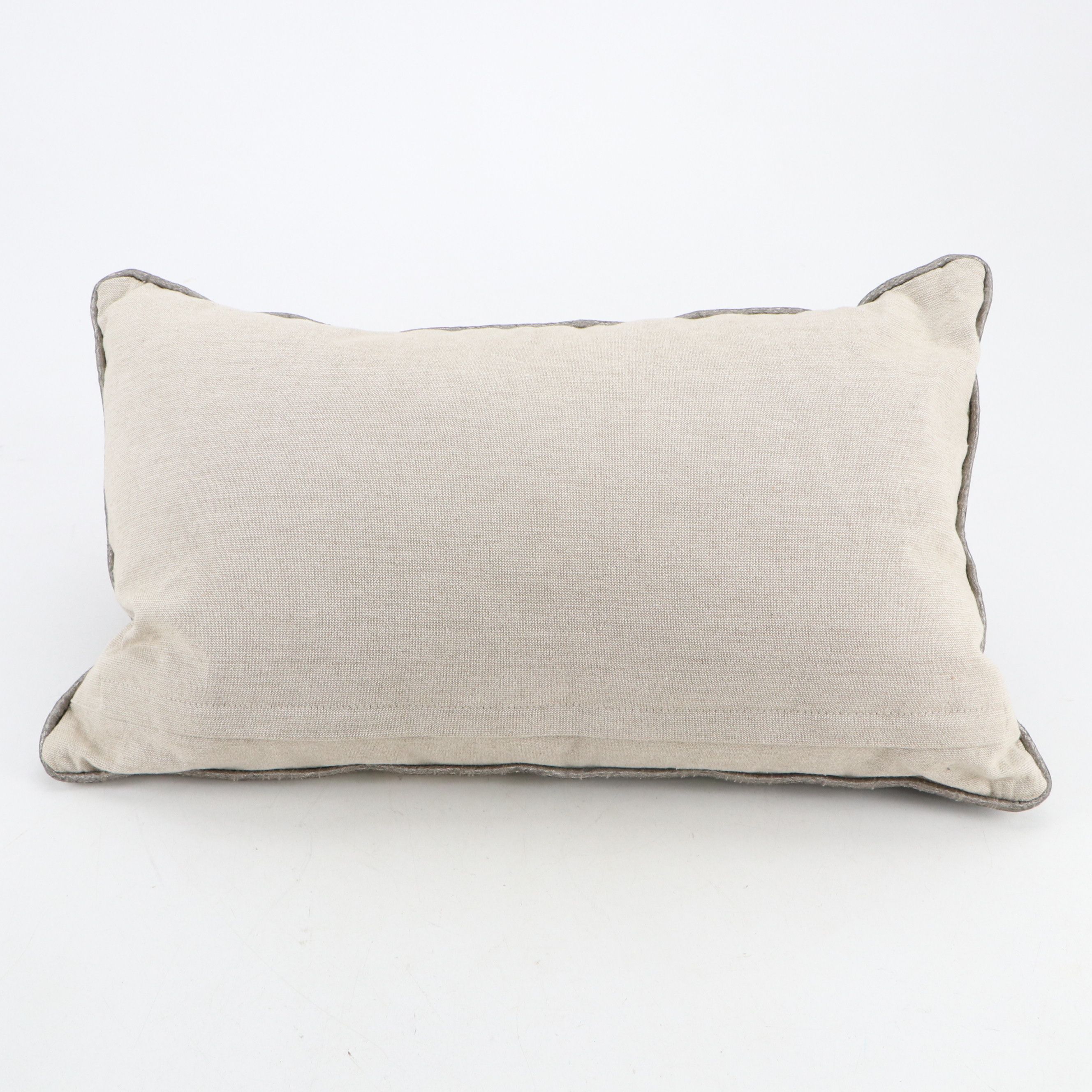 Hand-Stitched Hide Panel Accent Pillow with Beadwork Flap
