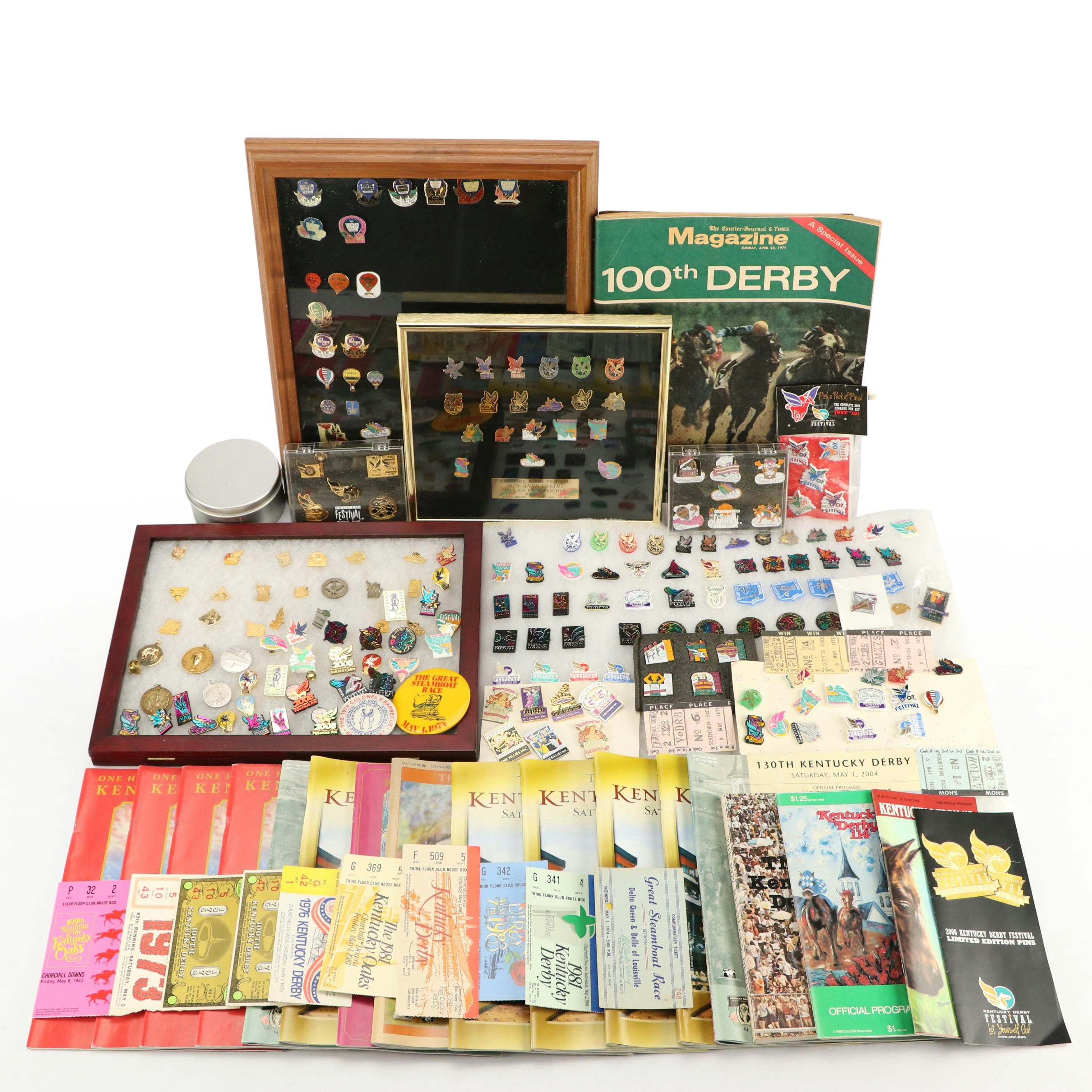 Kentucky Derby Festival Pins Including Pegasus Parade, Steamboat Race