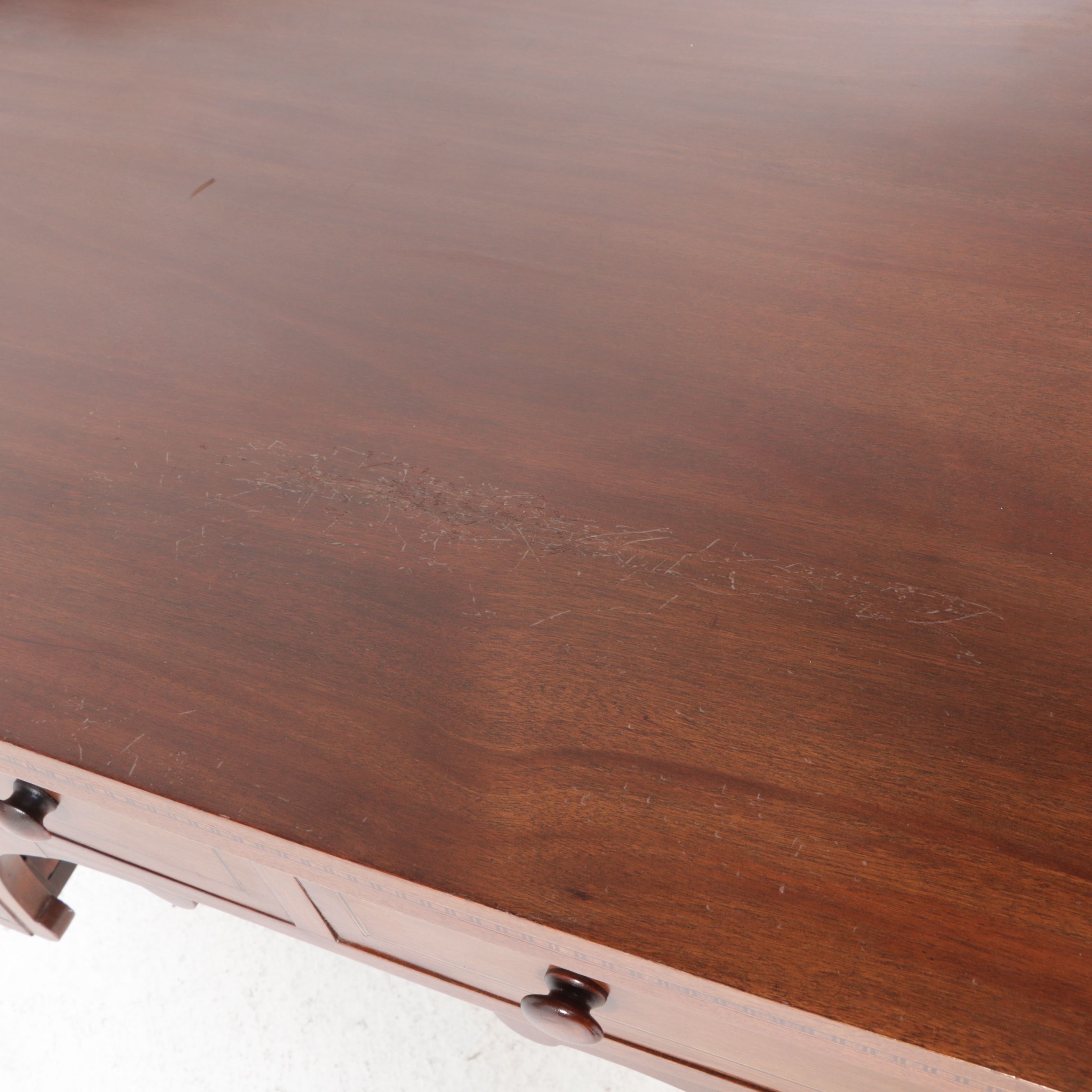 Italian Regency Style Inlaid Desk