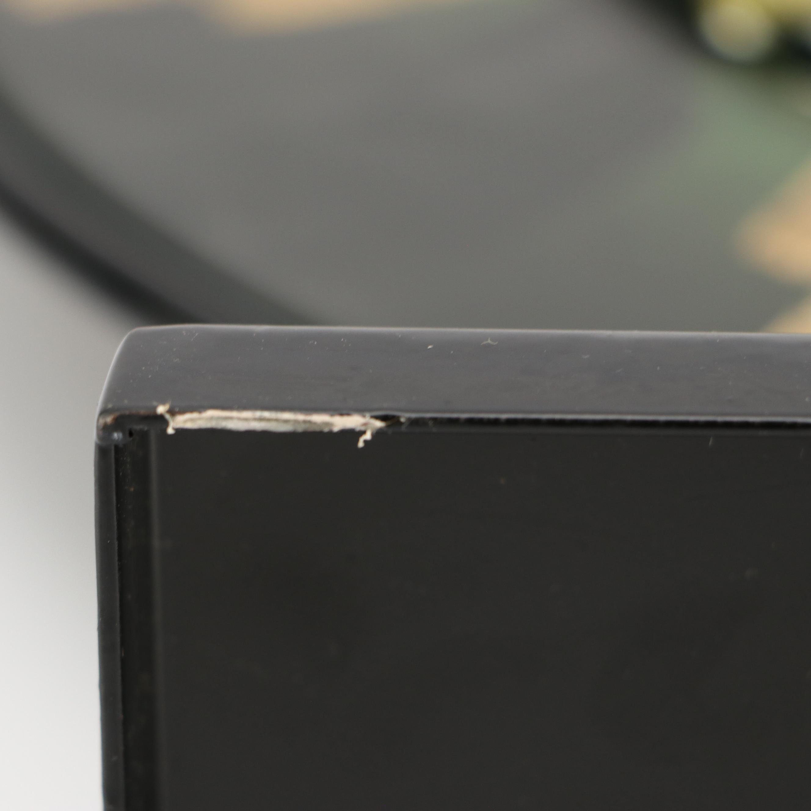 Contemporary Glass Disk Shaped Vase on Stand