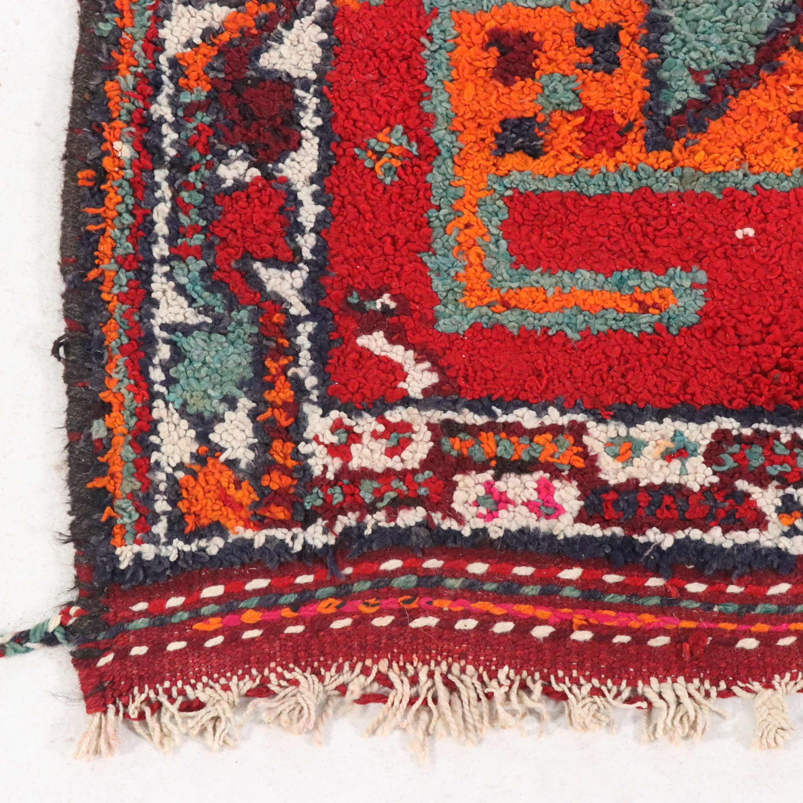 3'4 x 12' Hand-Knotted Moroccan Berber Long Rug