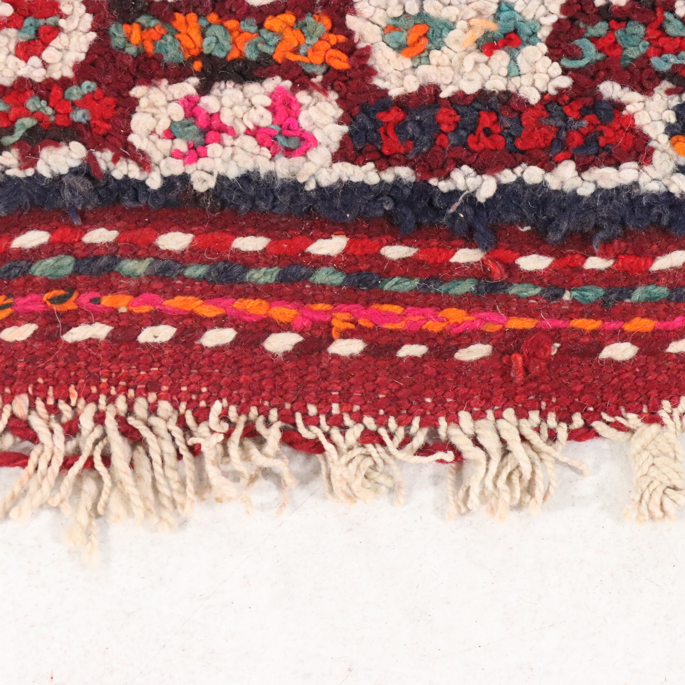 3'4 x 12' Hand-Knotted Moroccan Berber Long Rug