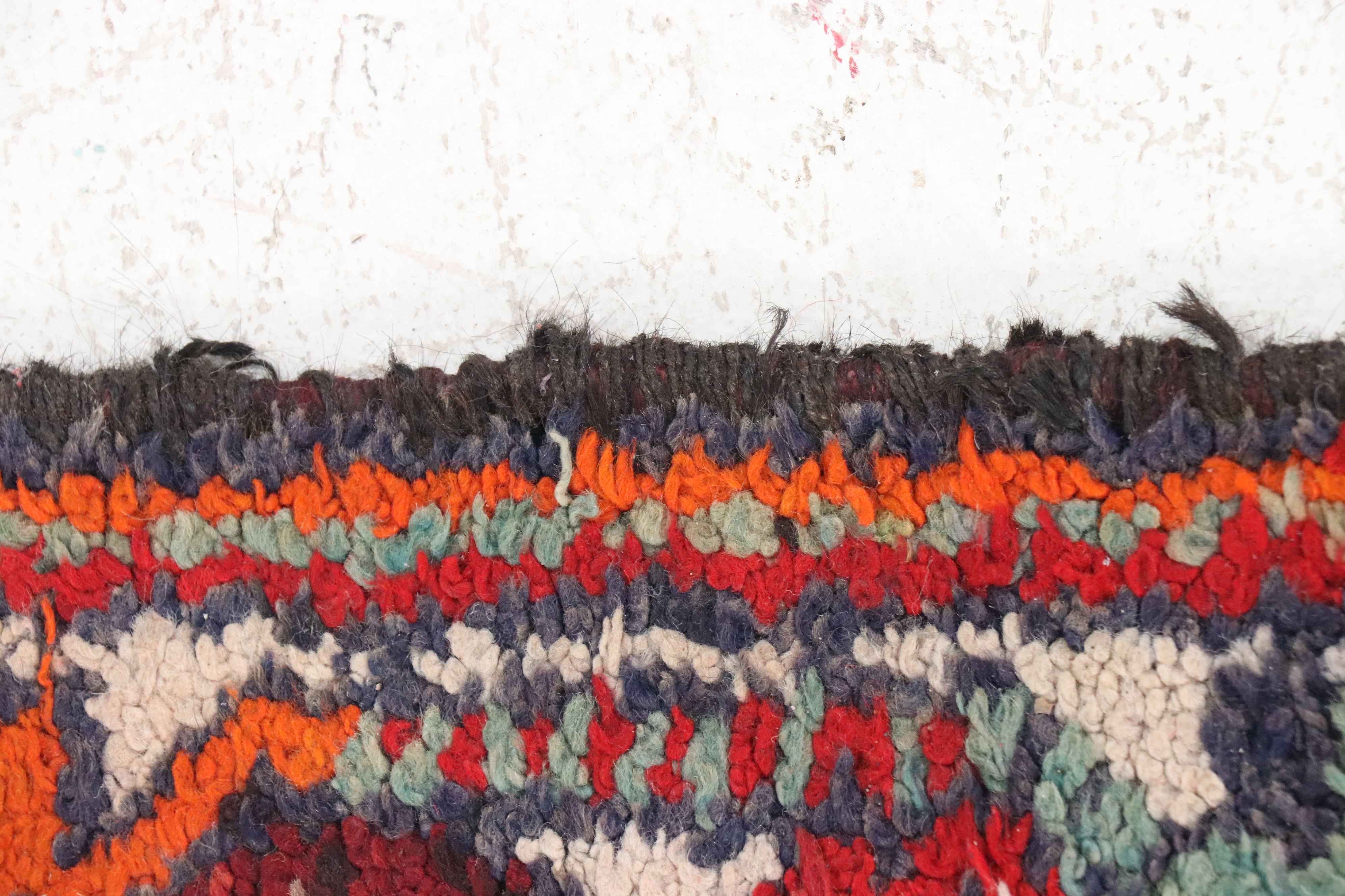 3'4 x 12' Hand-Knotted Moroccan Berber Long Rug