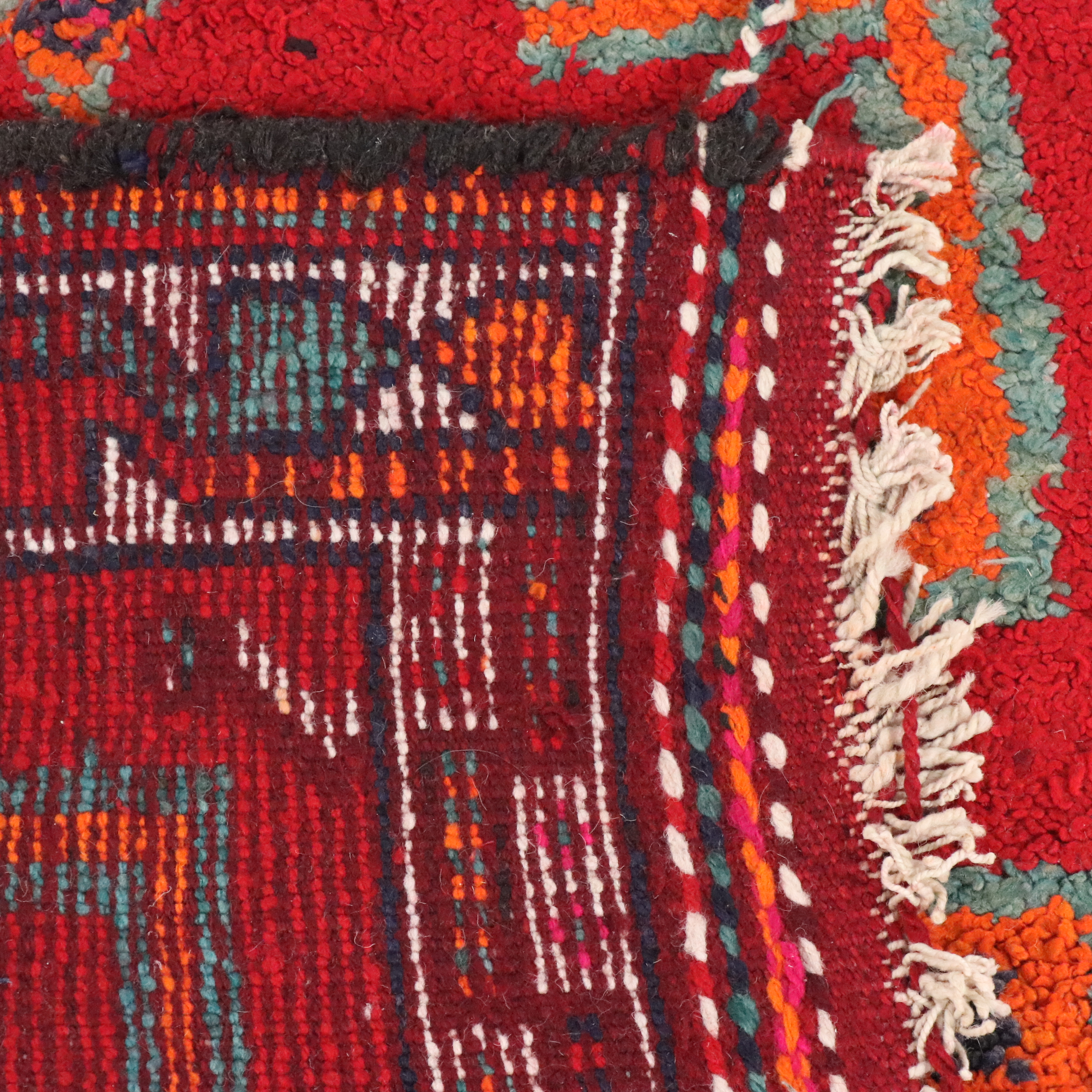 3'4 x 12' Hand-Knotted Moroccan Berber Long Rug