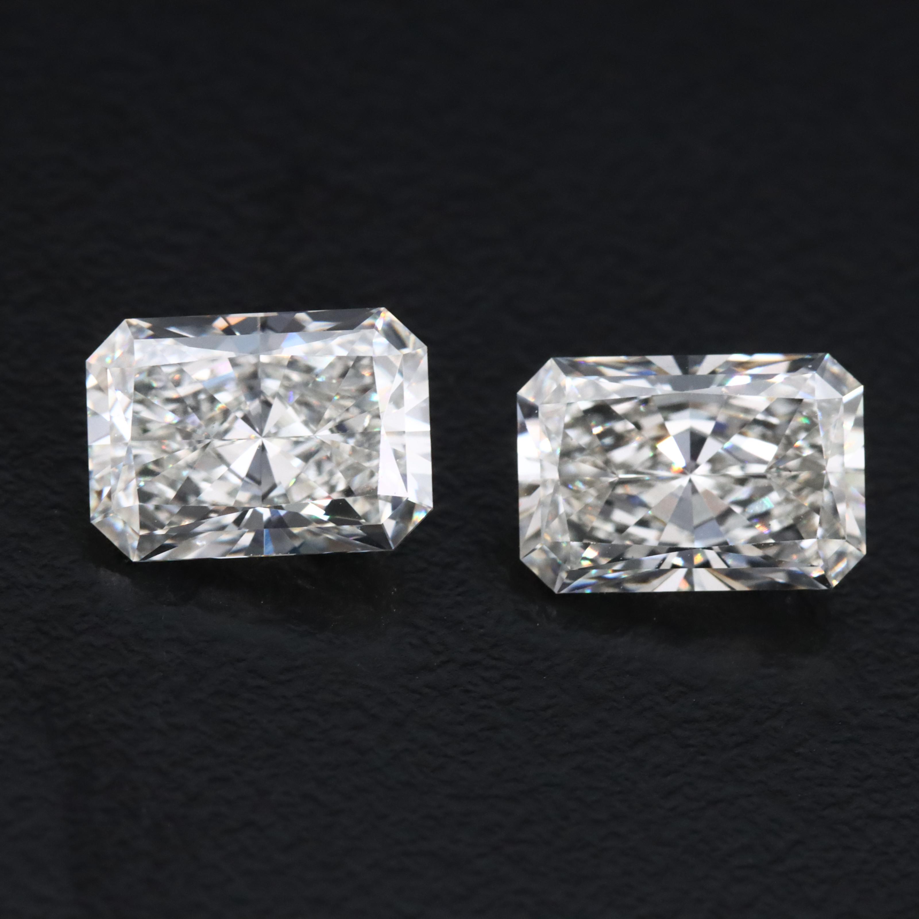 Loose 4.14 CTW Lab Grown Diamond Pair with IGI Reports