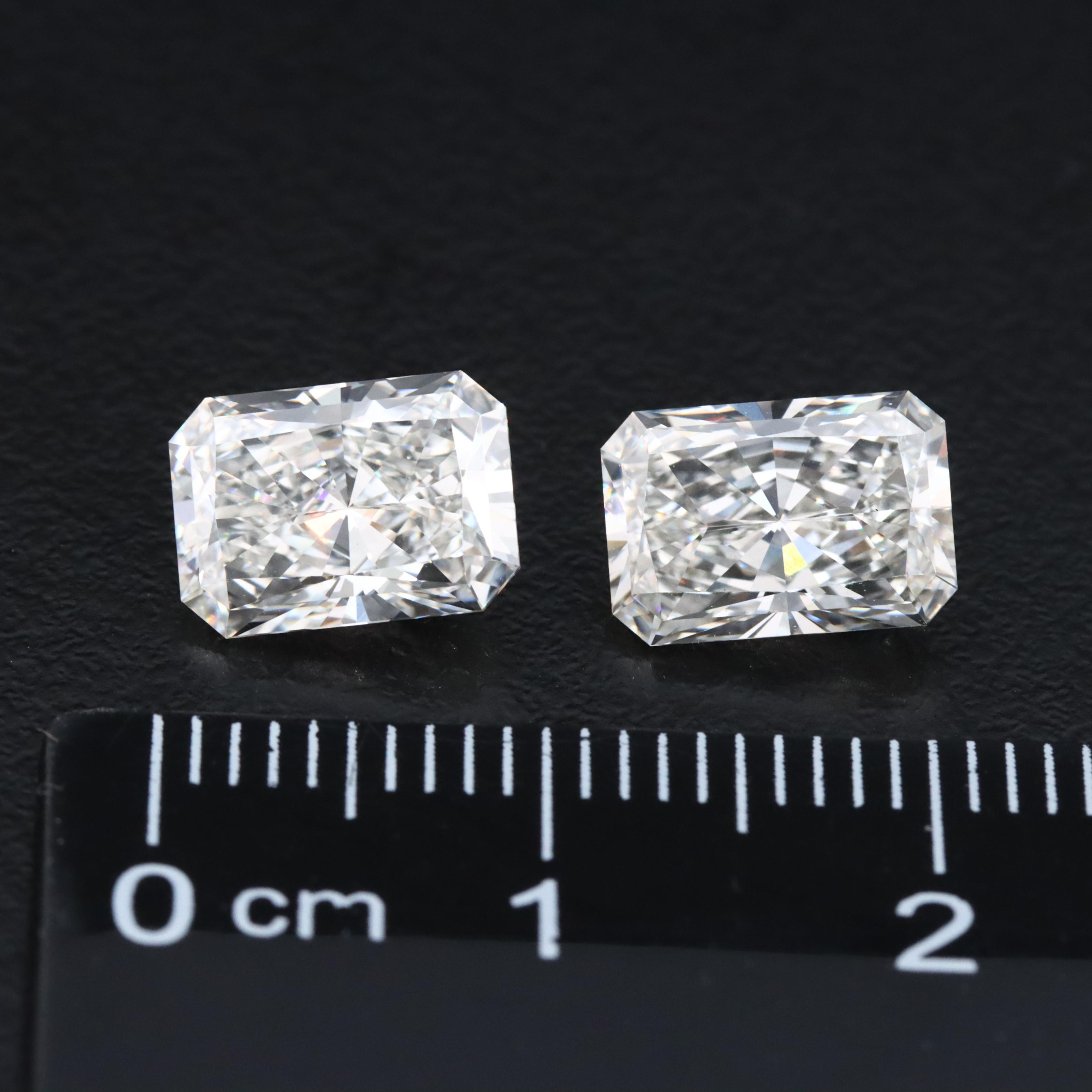 Loose 4.14 CTW Lab Grown Diamond Pair with IGI Reports