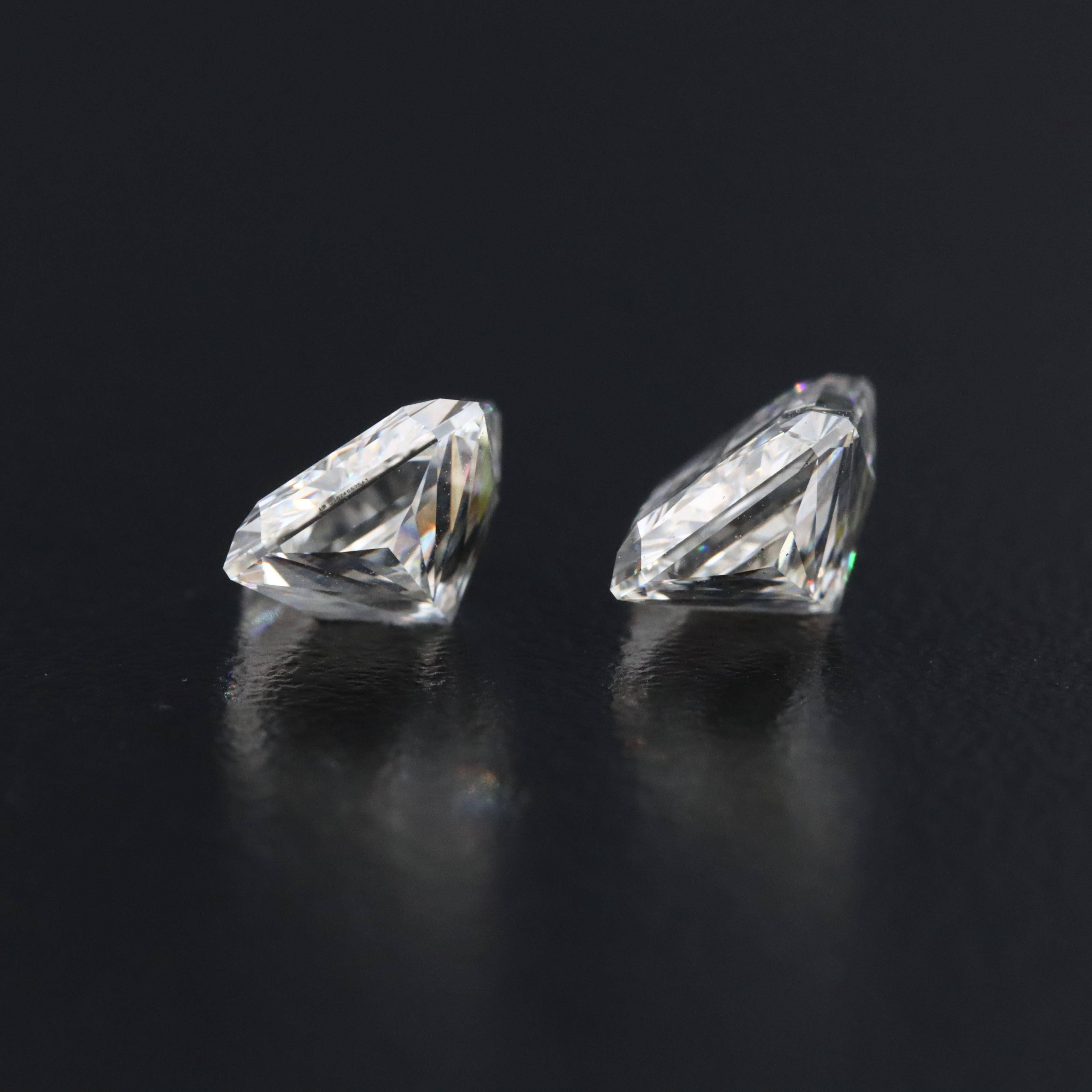 Loose 4.14 CTW Lab Grown Diamond Pair with IGI Reports