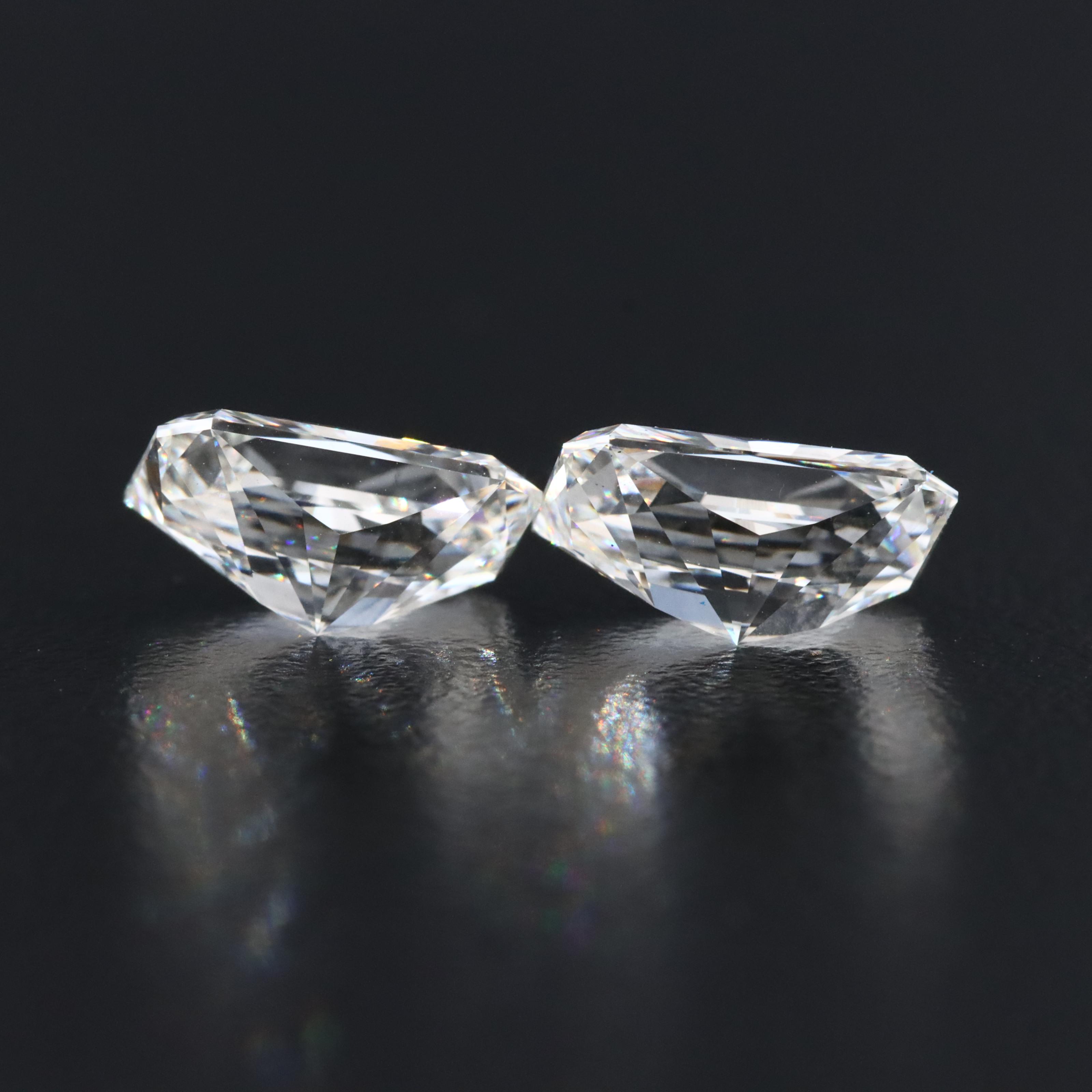 Loose 4.14 CTW Lab Grown Diamond Pair with IGI Reports