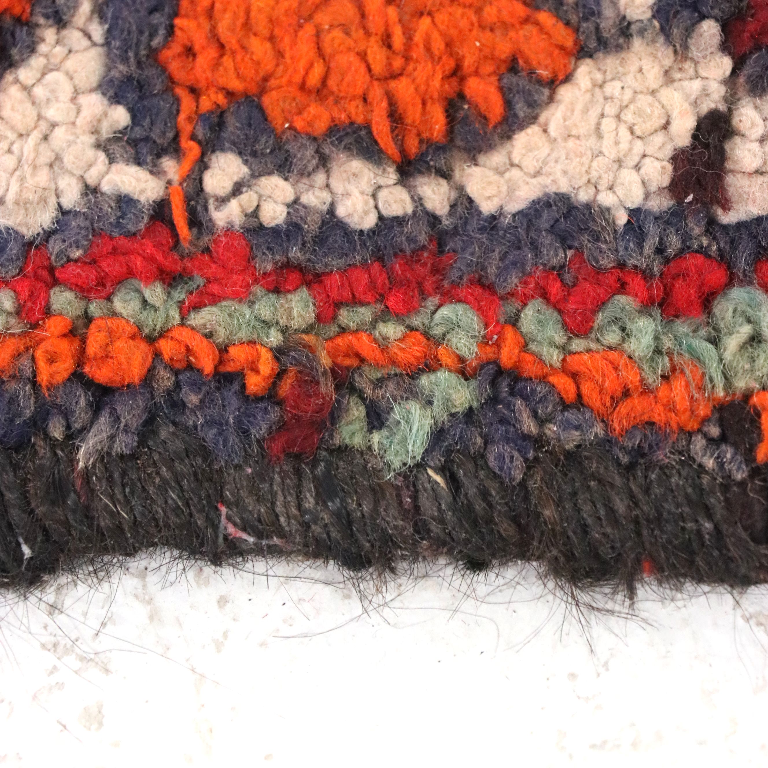 3'4 x 12' Hand-Knotted Moroccan Berber Long Rug