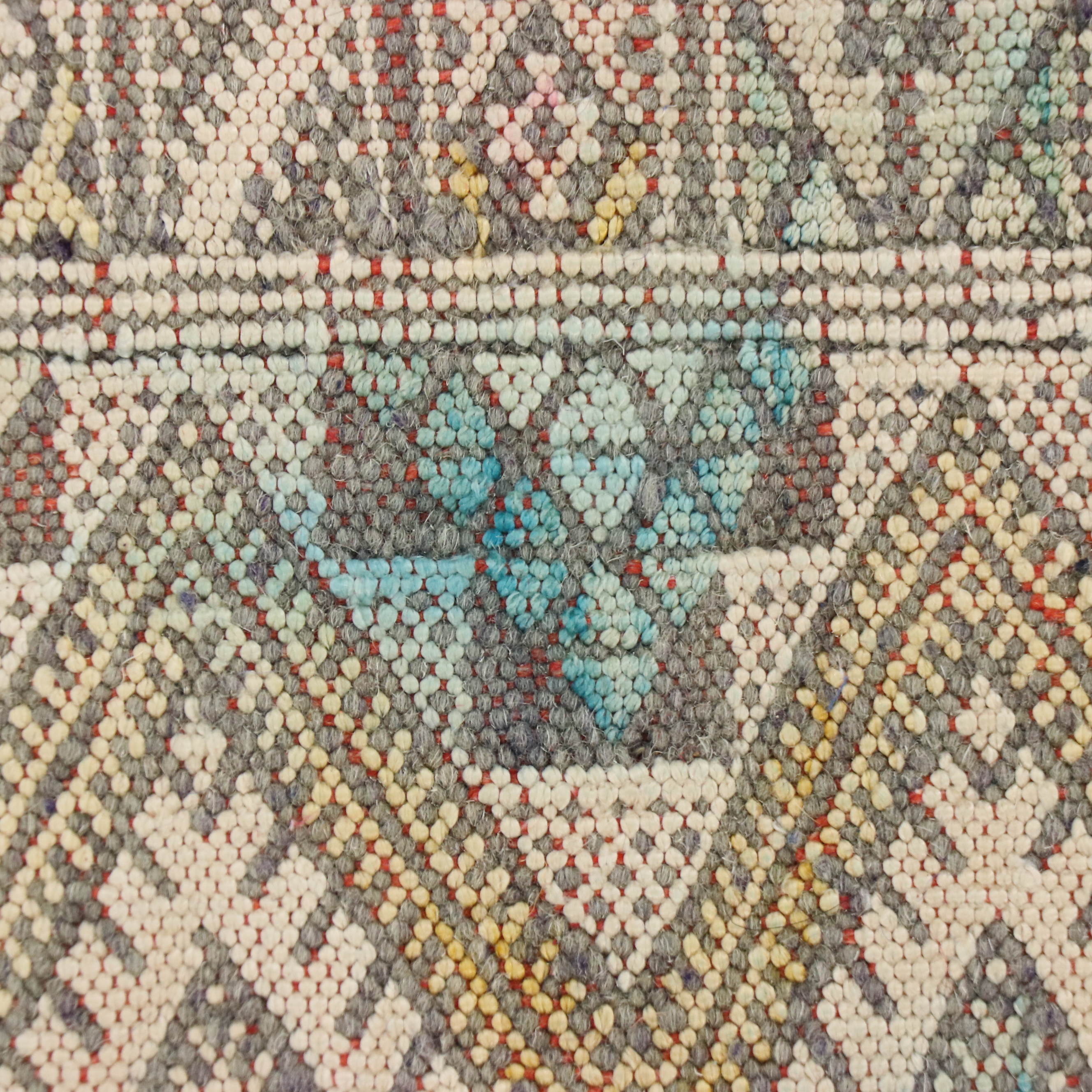 6'4 x 9'7 Handwoven Turkish Mut Cicim Area Rug