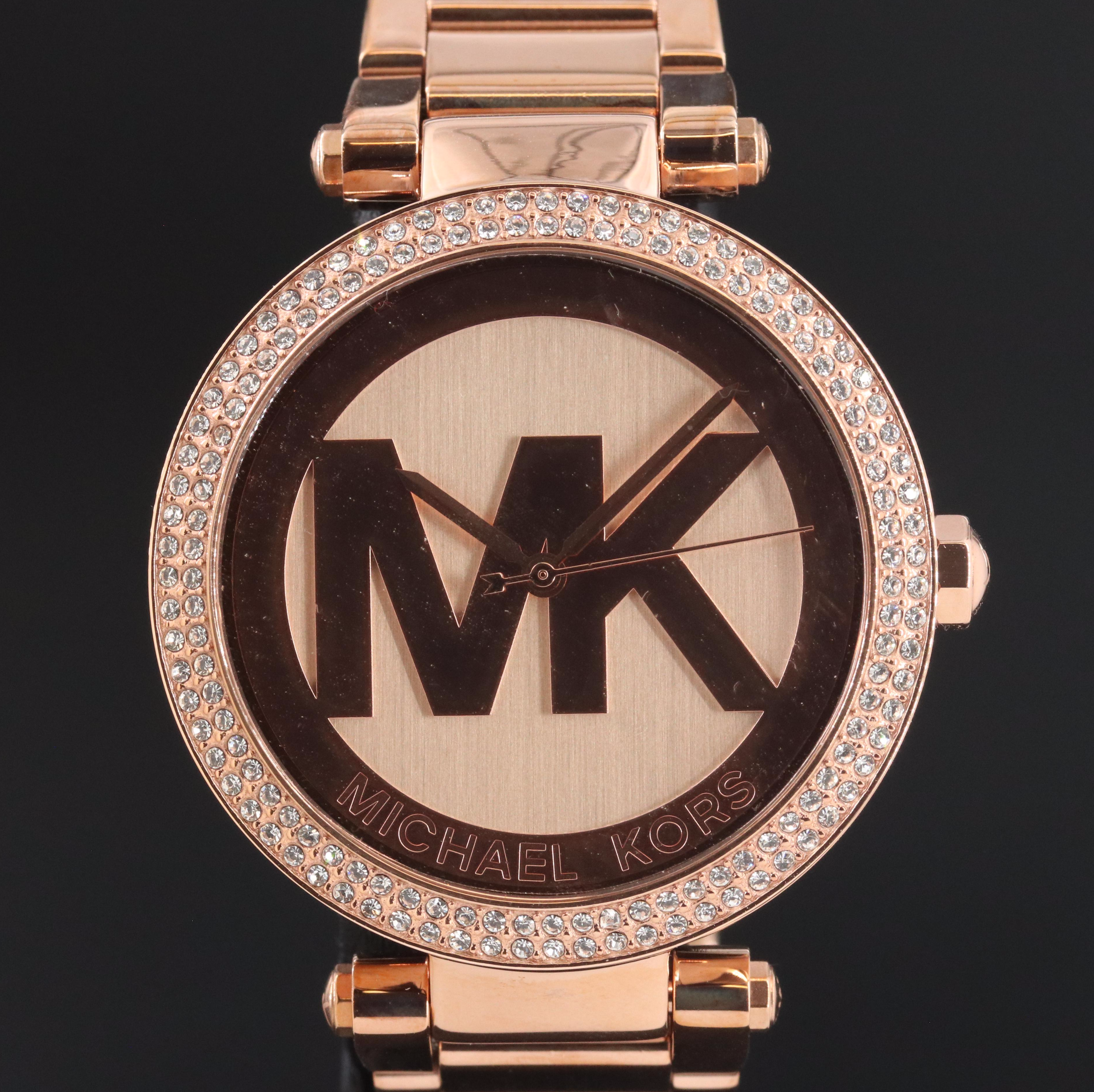 Michael Kors Parker Rose Gold-Tone 39mm Quartz Watch MK-5865
