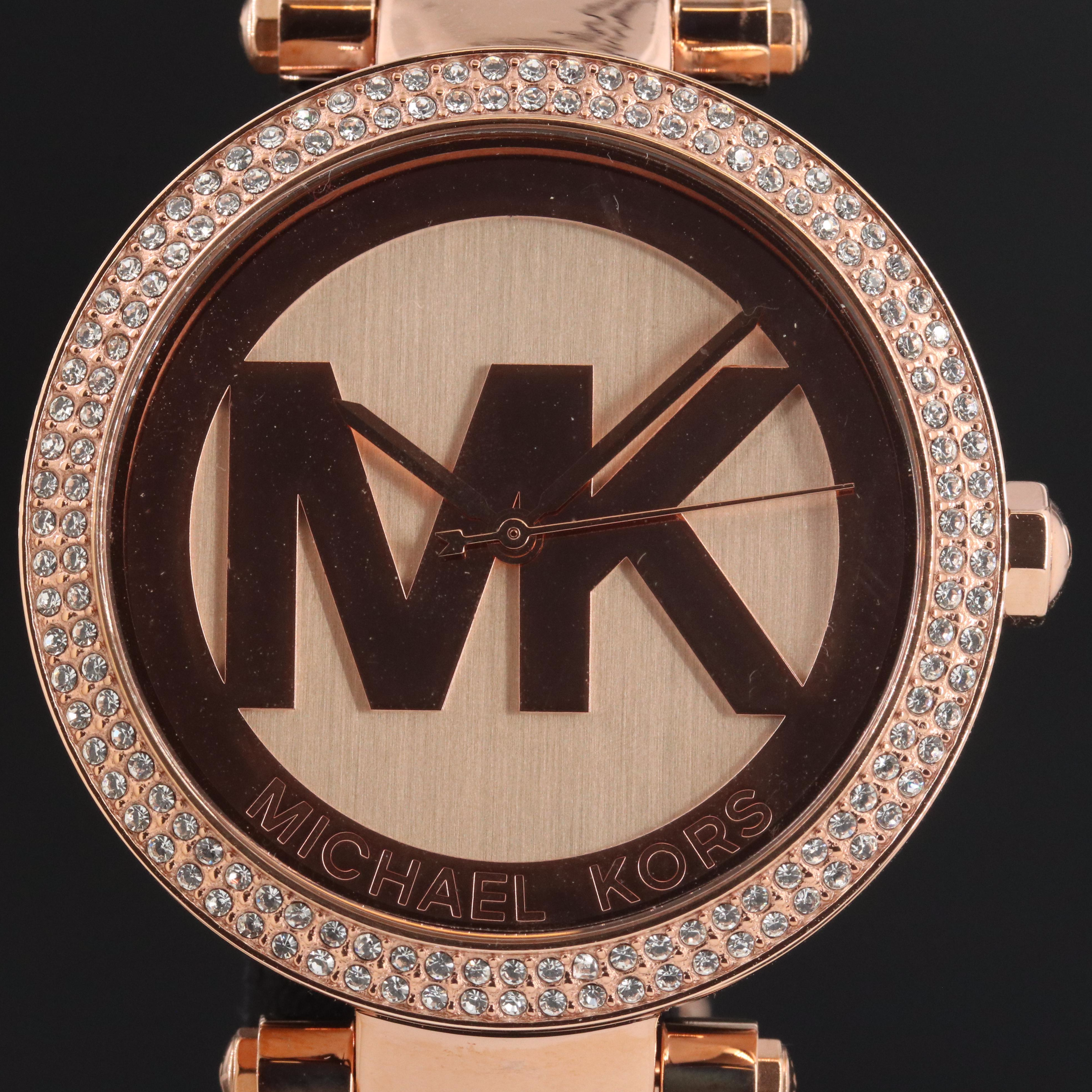 Michael Kors Parker Rose Gold-Tone 39mm Quartz Watch MK-5865