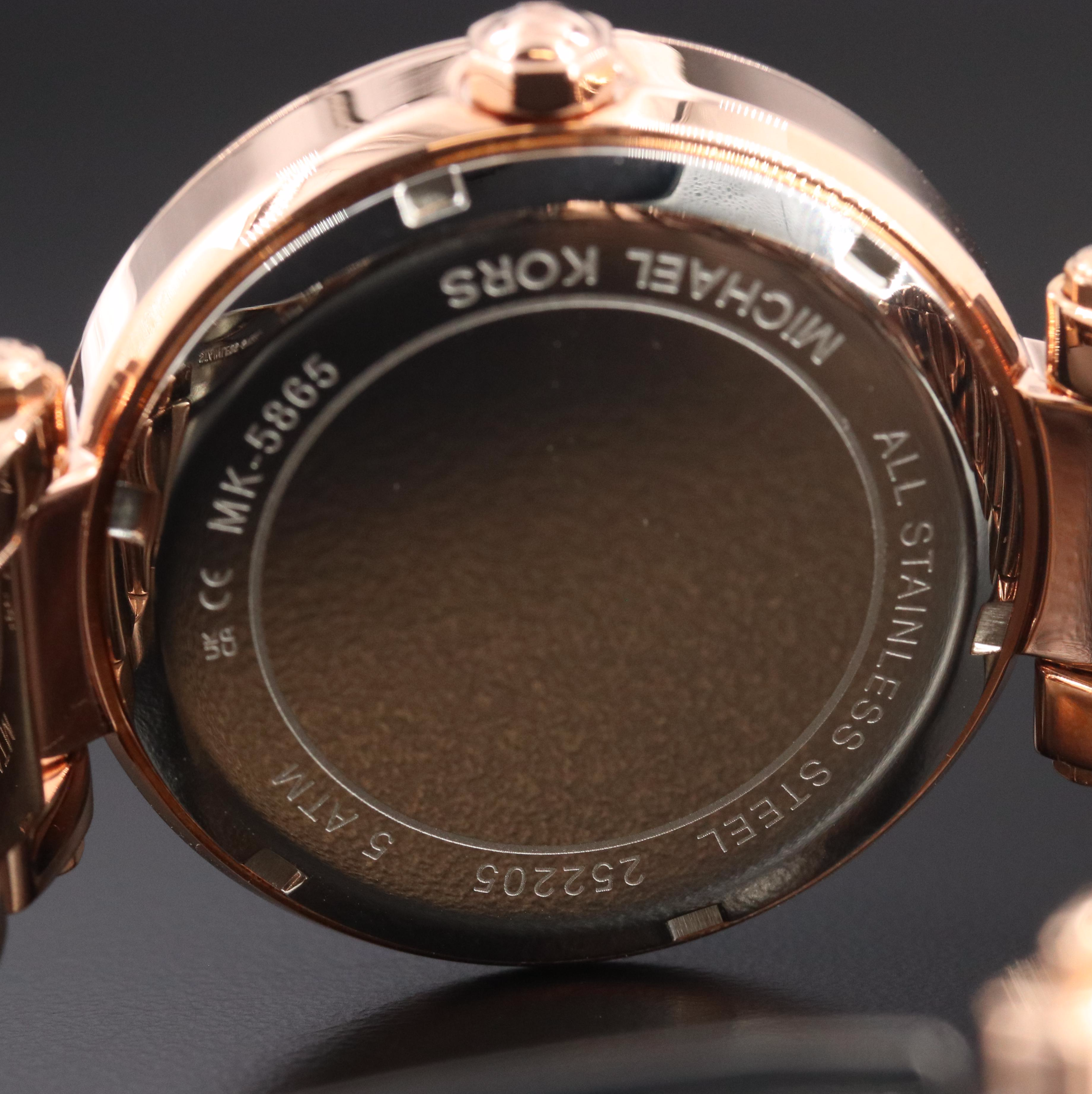 Michael Kors Parker Rose Gold-Tone 39mm Quartz Watch MK-5865