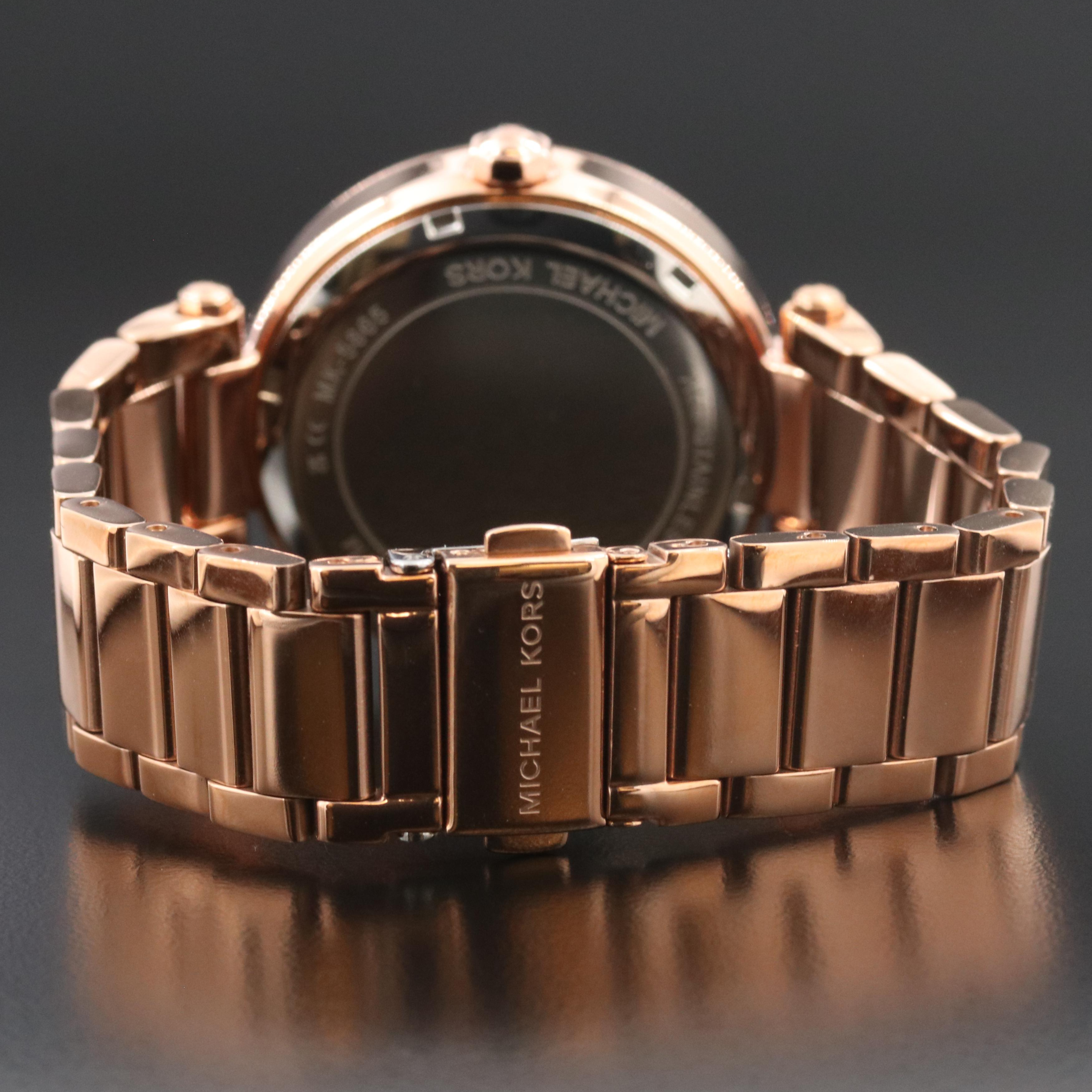 Michael Kors Parker Rose Gold-Tone 39mm Quartz Watch MK-5865