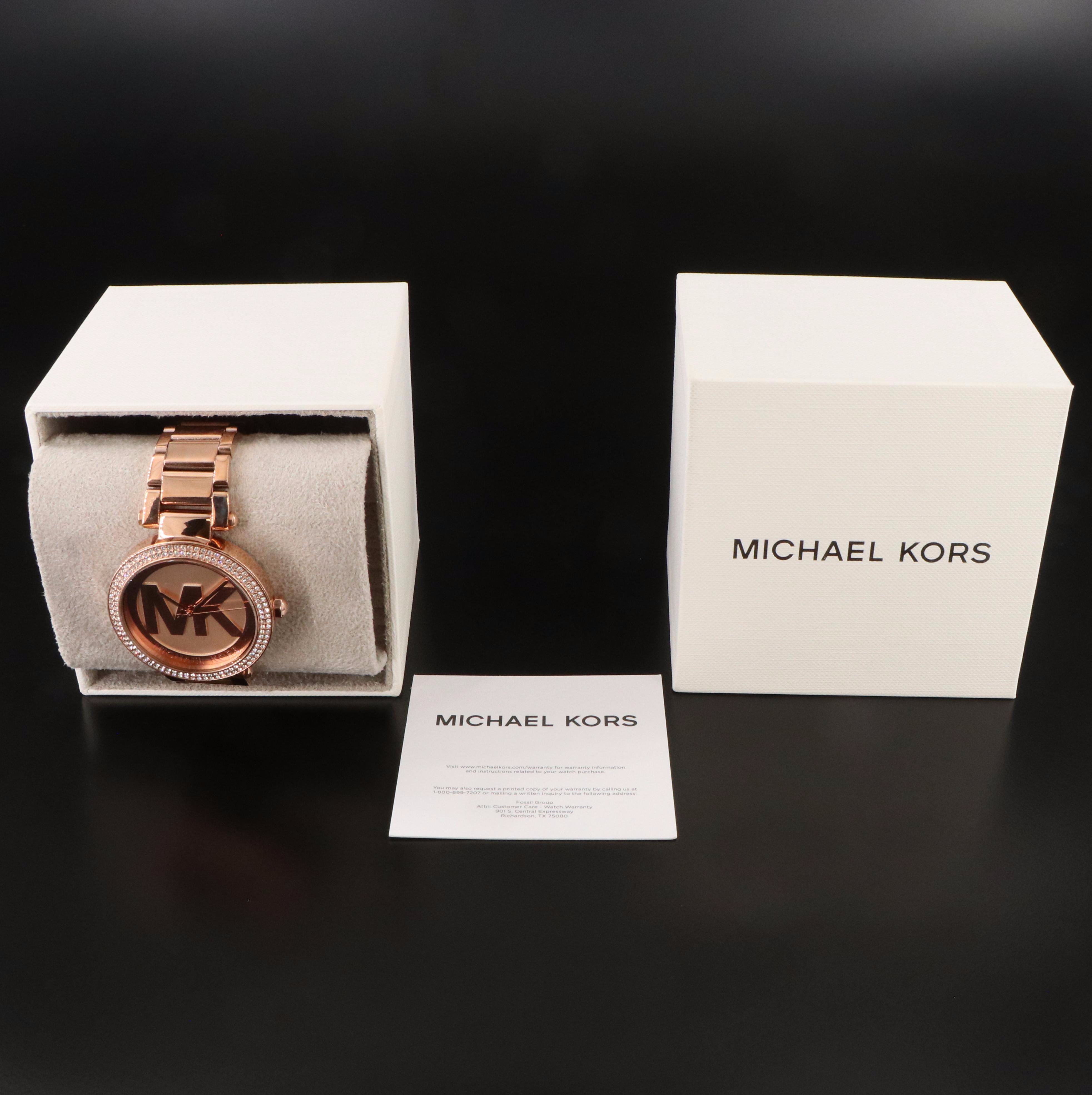 Michael Kors Parker Rose Gold-Tone 39mm Quartz Watch MK-5865