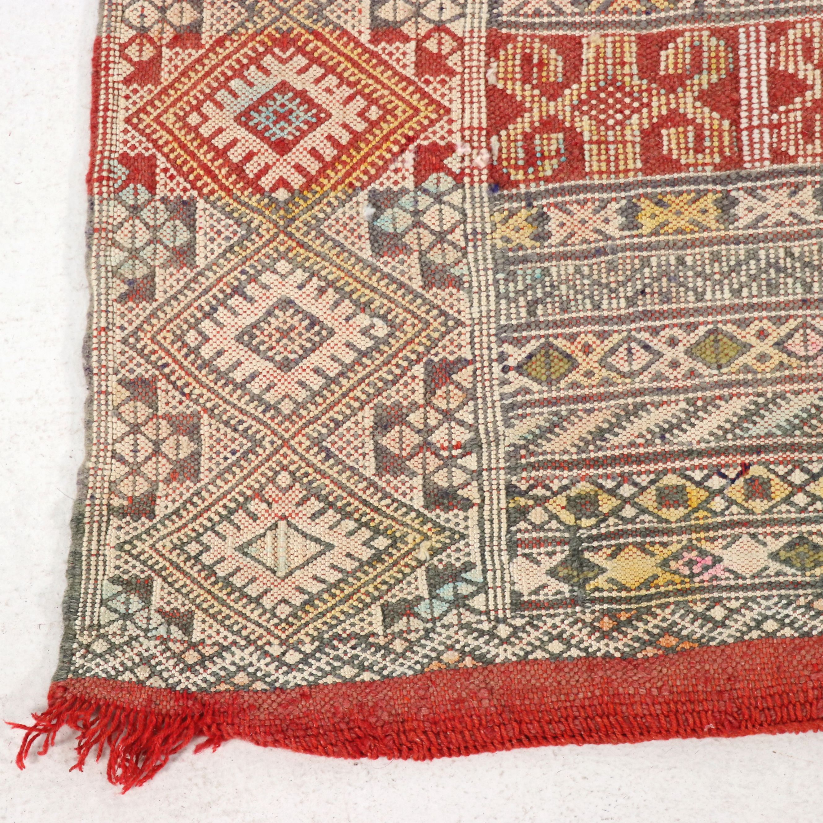 6'4 x 9'7 Handwoven Turkish Mut Cicim Area Rug