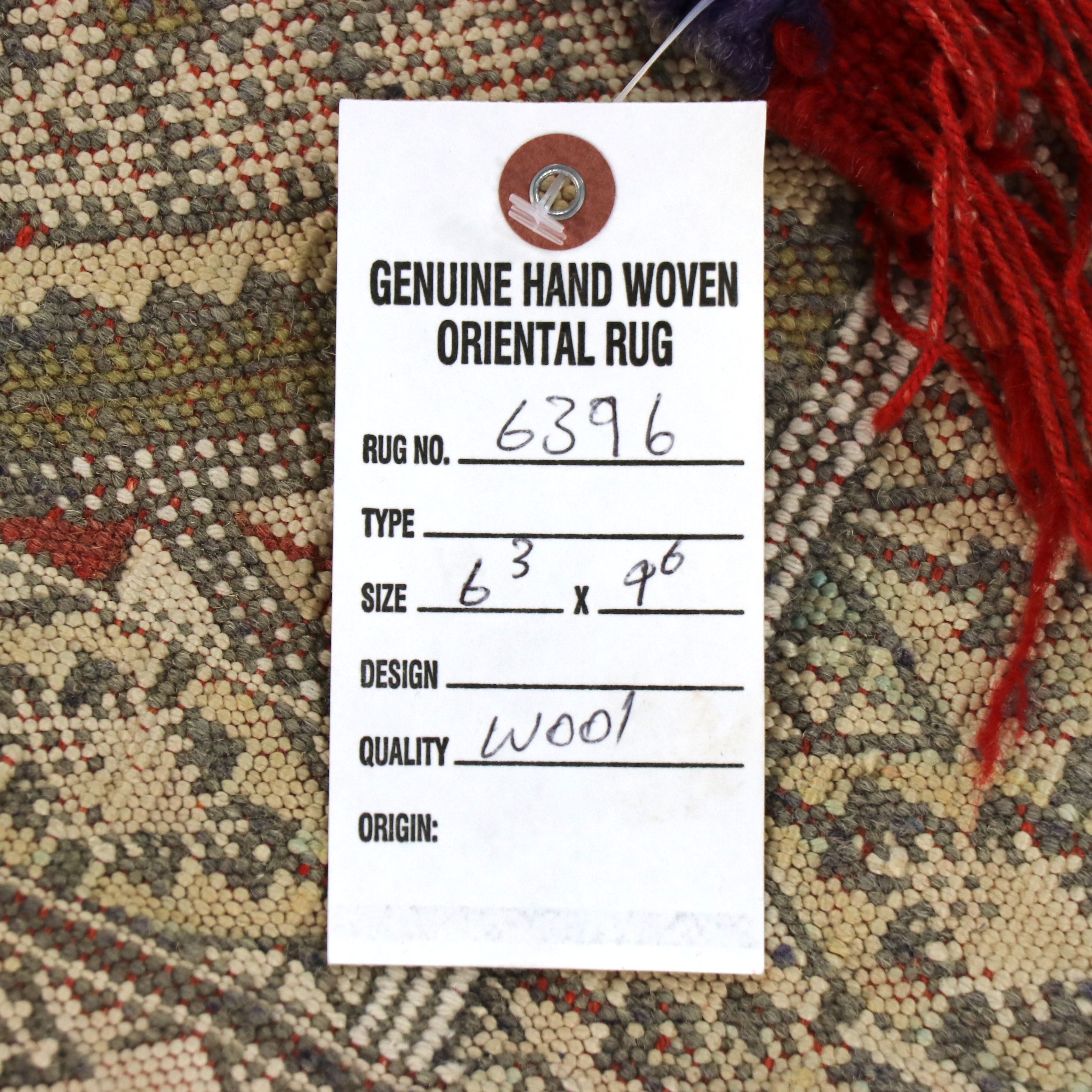 6'4 x 9'7 Handwoven Turkish Mut Cicim Area Rug