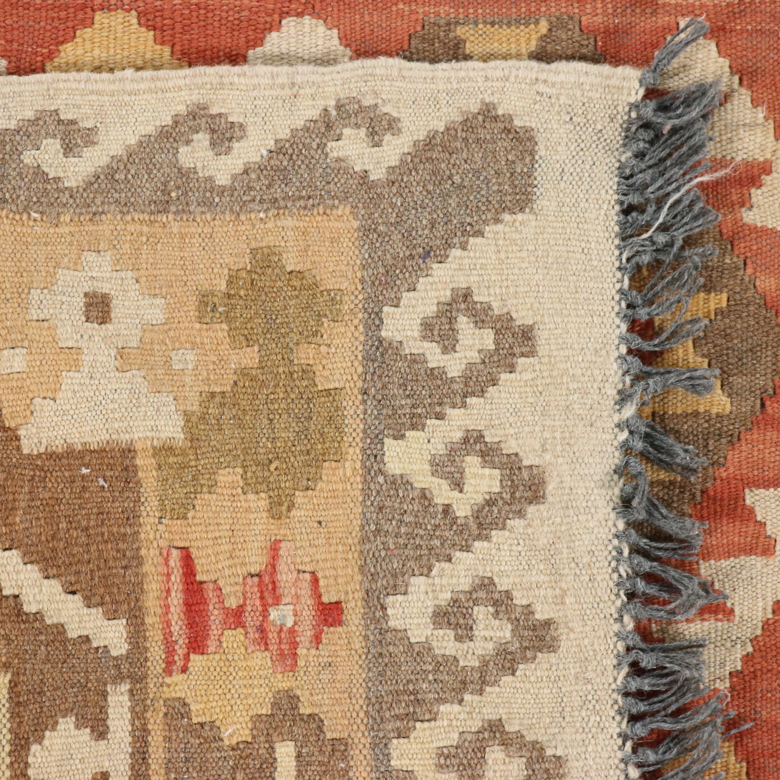 6'7 x 10'4 Handwoven Turkish Anatolian Kilim Area Rug