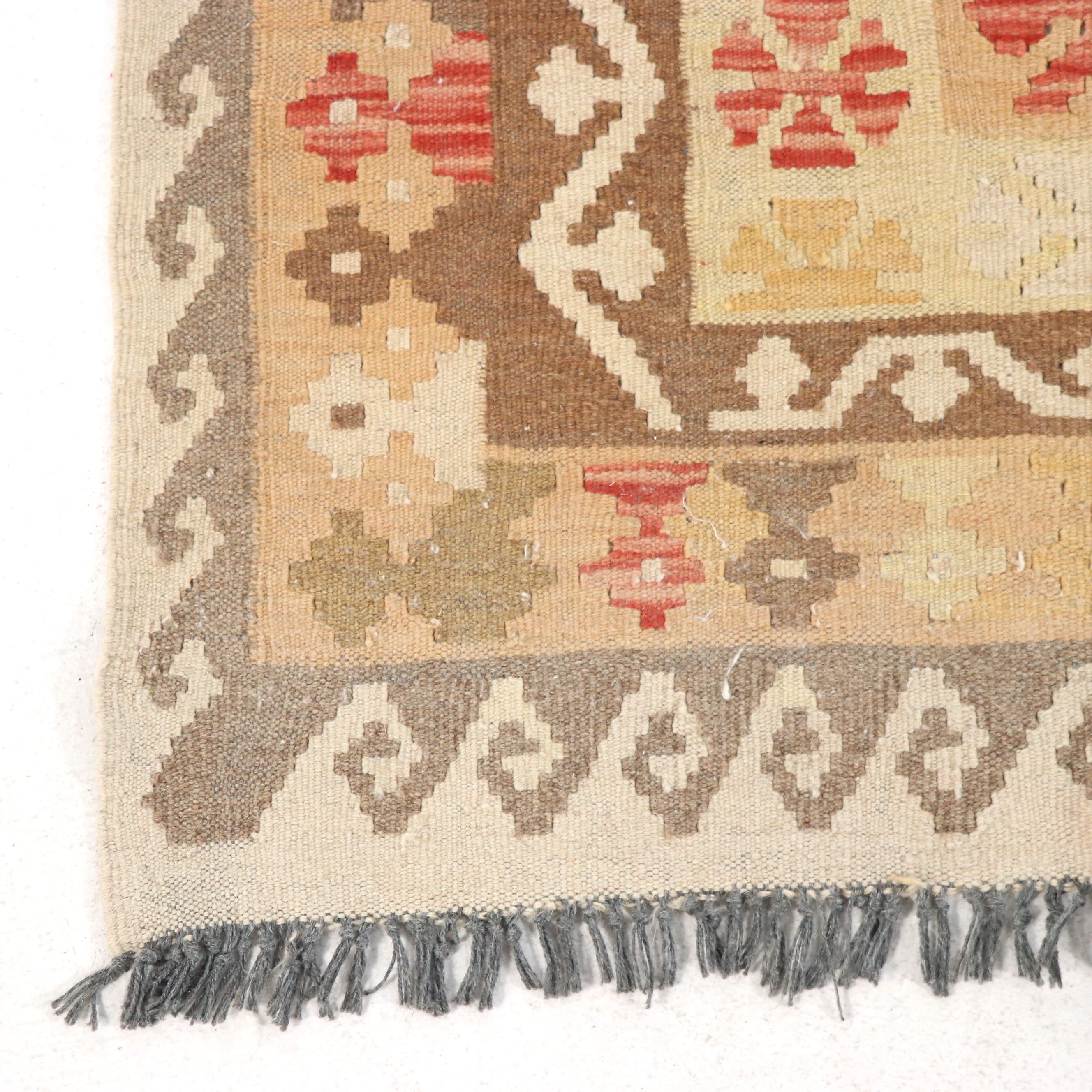 6'7 x 10'4 Handwoven Turkish Anatolian Kilim Area Rug