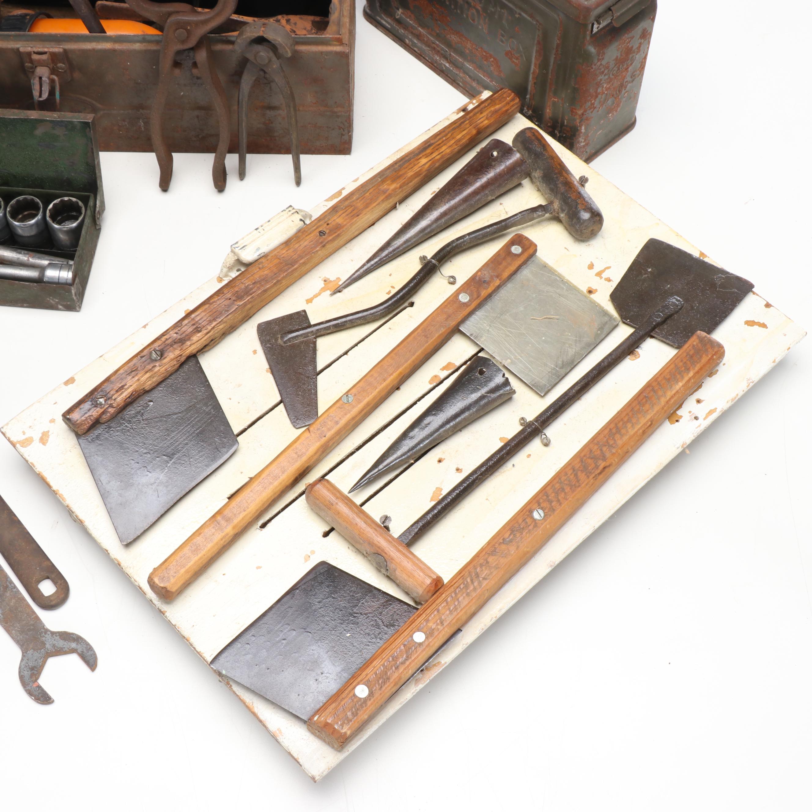 Drop Forged and Other Wrenches, Nippers, Sockets, with Tool Box and More