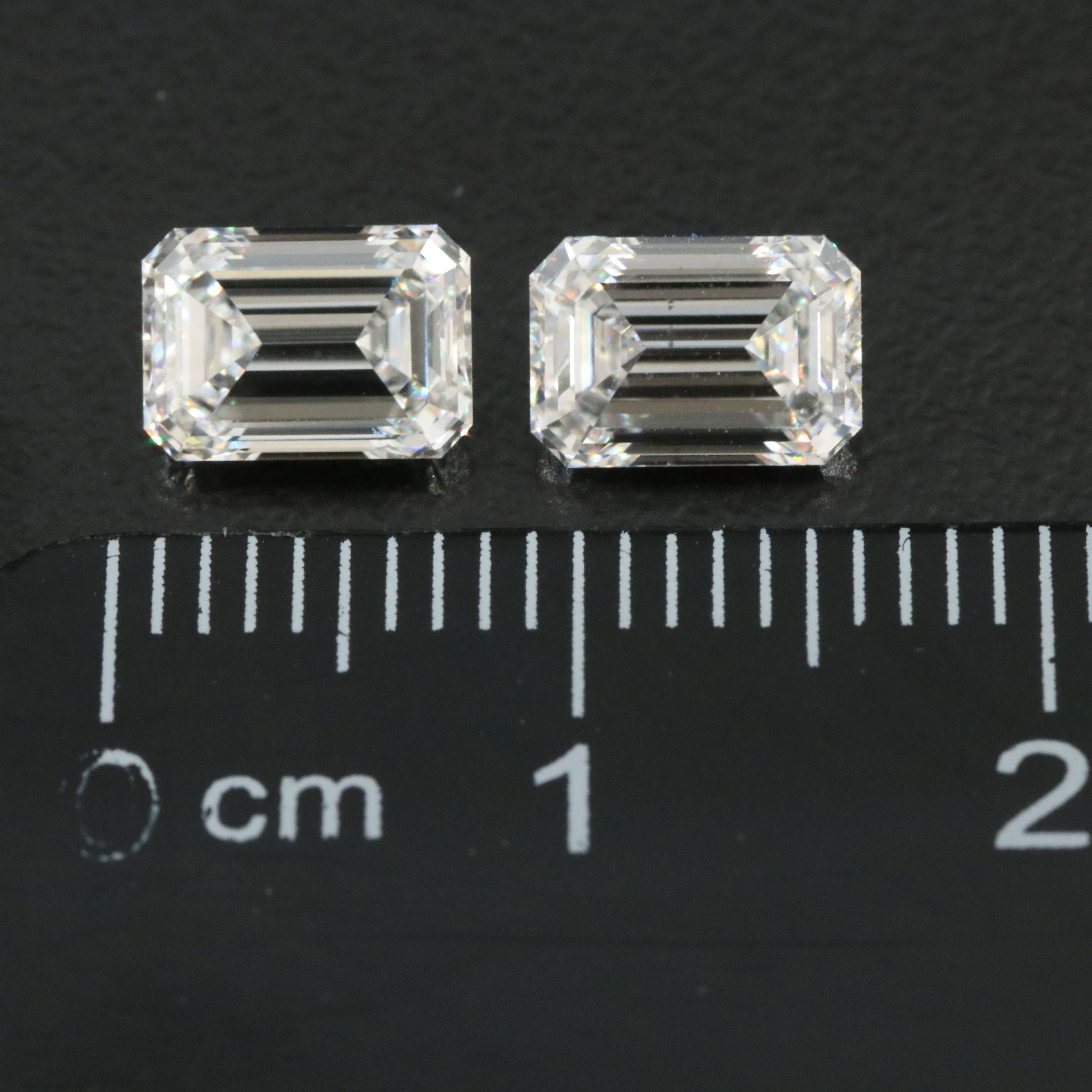Loose 2.30 CTW Lab Grown Diamond Pair with IGI Reports