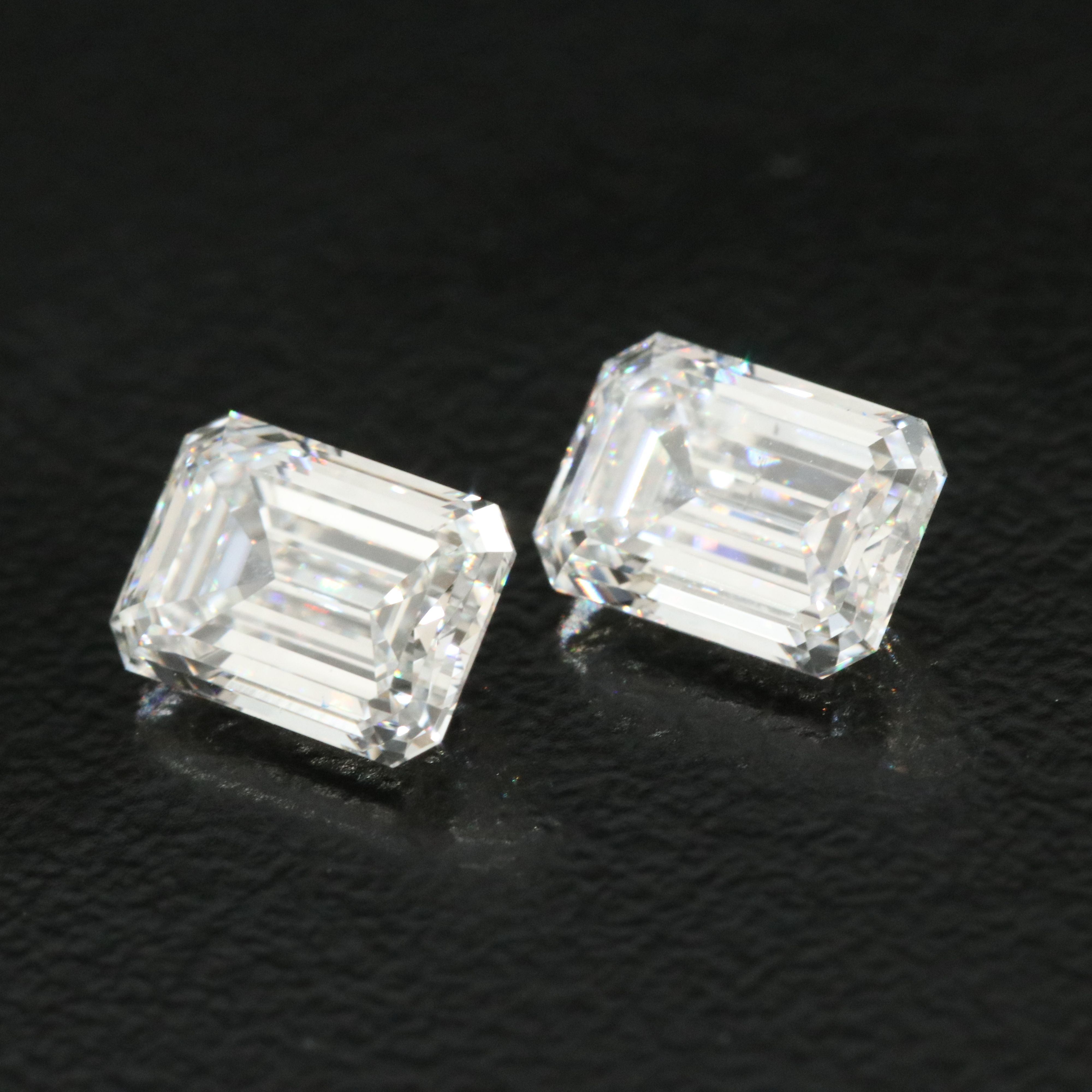Loose 2.30 CTW Lab Grown Diamond Pair with IGI Reports